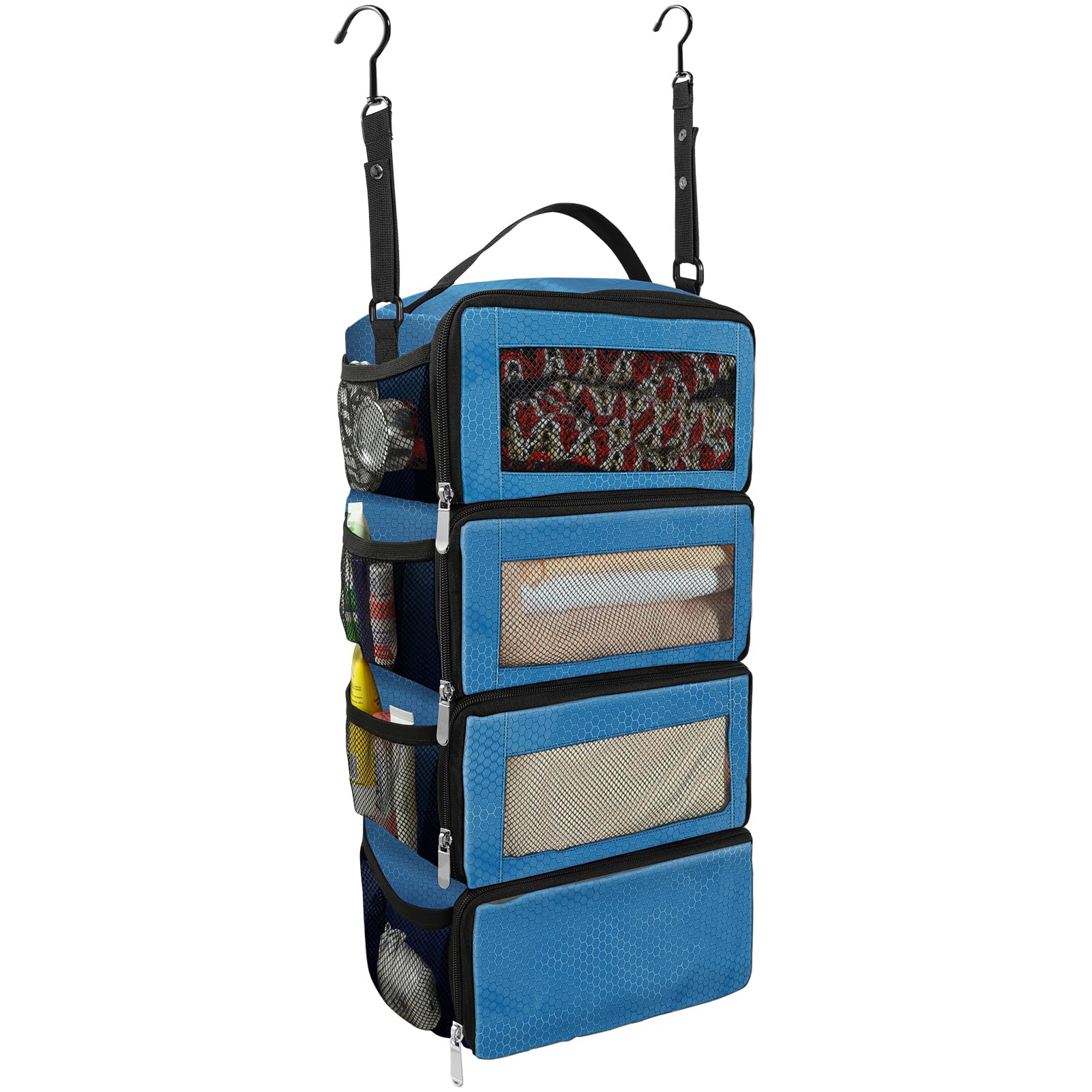 Portable Hanging Travel Organizer - Collapsible Suitcase Packing Cubes for Carry-On Luggage | Perfect for Business Trips, Vacations & Weekend Getaways