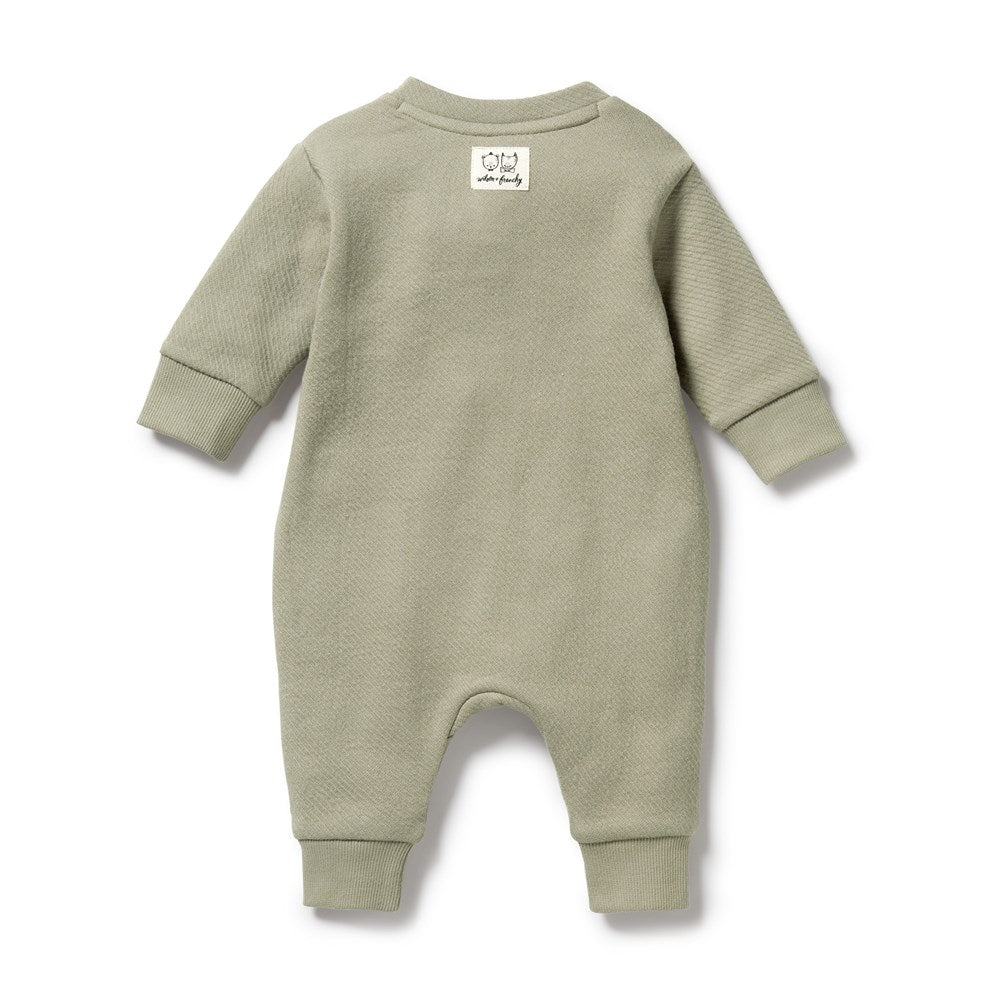 Organic Oak Quilted Growsuit for Babies - Soft, Breathable & Eco-Friendly - Perfect for Newborns, Infants & Toddlers - Ideal for Playtime, Naptime & Outdoor Adventures