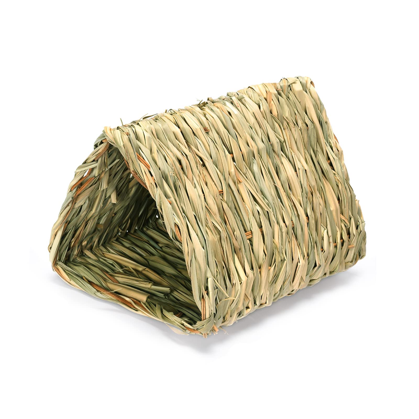 Natural Grass Rabbit House - Lightweight & Comfortable Small Animal Tunnel Play Bed, Chew Toy for Rabbits, Hamsters, Guinea Pigs - Perfect for Indoor/Outdoor Play, Chewing & Nesting