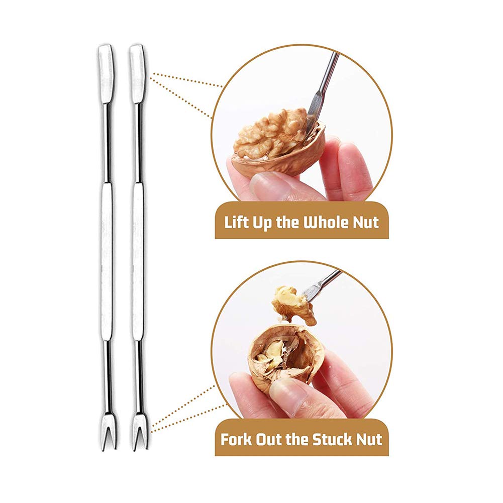 Heavy Duty Nutcracker Tool for Walnuts, Pecans, Almonds - Kitchen & Camping Use