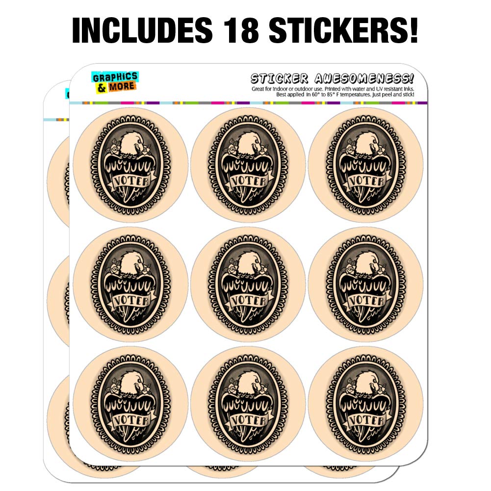 Eagle and Rose Tattoo Style Planner Stickers - Scrapbooking, Bullet Journal, DIY Craft Decoration for Calendars, Planners, and Scrapbooks | Perfect for Journaling, Gift Wrapping, and Home Decor