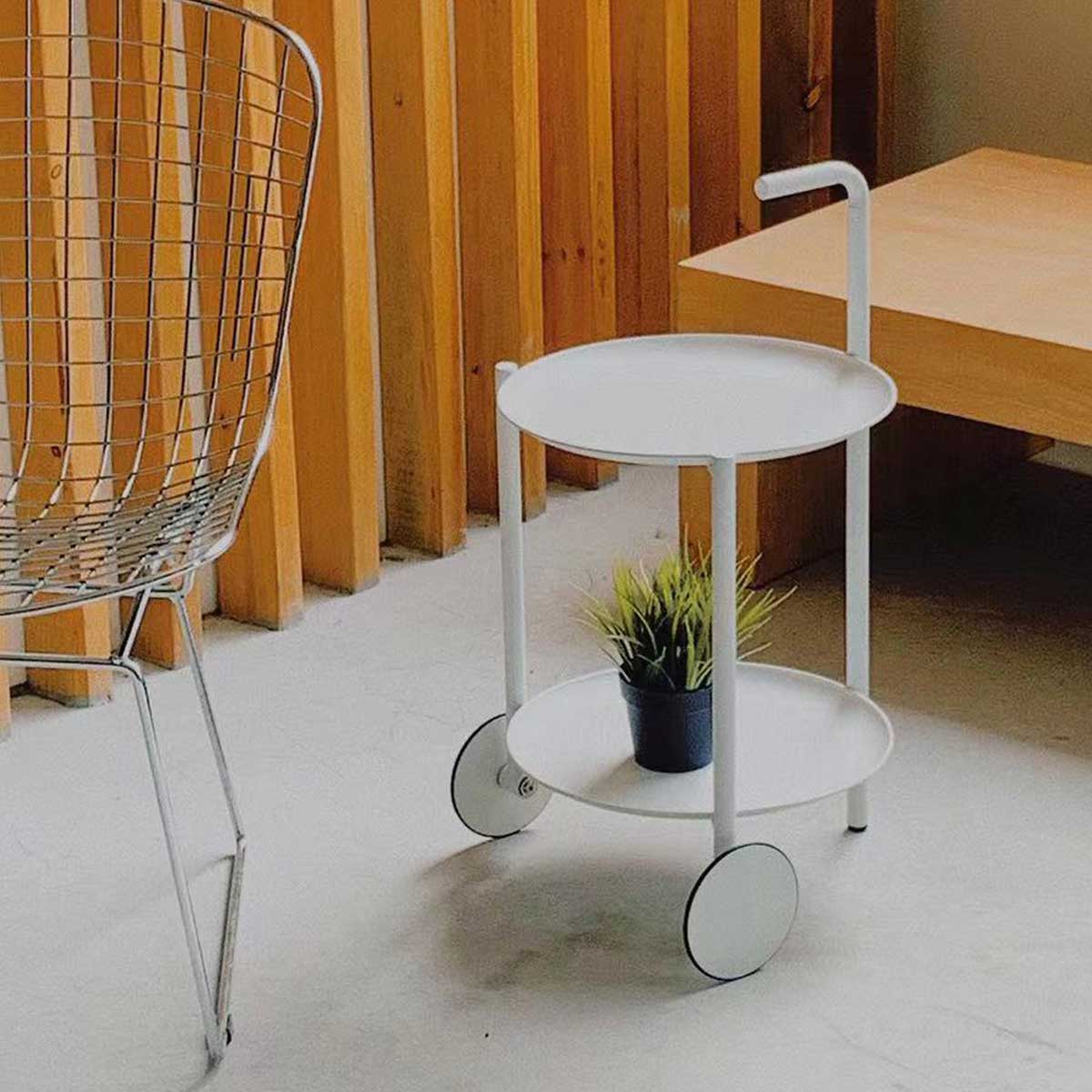 Vera Modern Side Table - Small End Table for Living Room, Bedroom & Office - Stylish Nightstand with Storage Shelf - Perfect for Home Decor, Coffee Table & Small Spaces