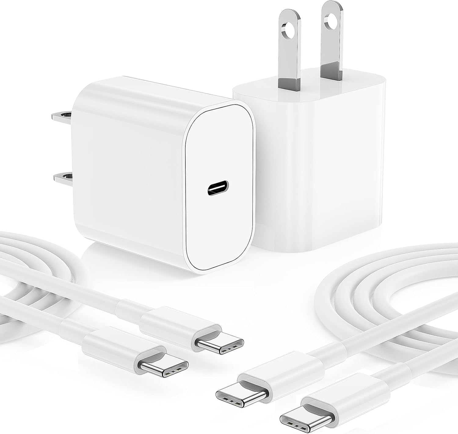 20W PD Fast Charger for iPhone 16/15 Series & iPad Pro - USB C Wall Charger with 6FT Type C Cable | Compatible with iPhone 16 Pro Max/Plus, 15 Pro/Pro Max, iPad Air, AirPods | Fast Charging for Home, Office & Travel