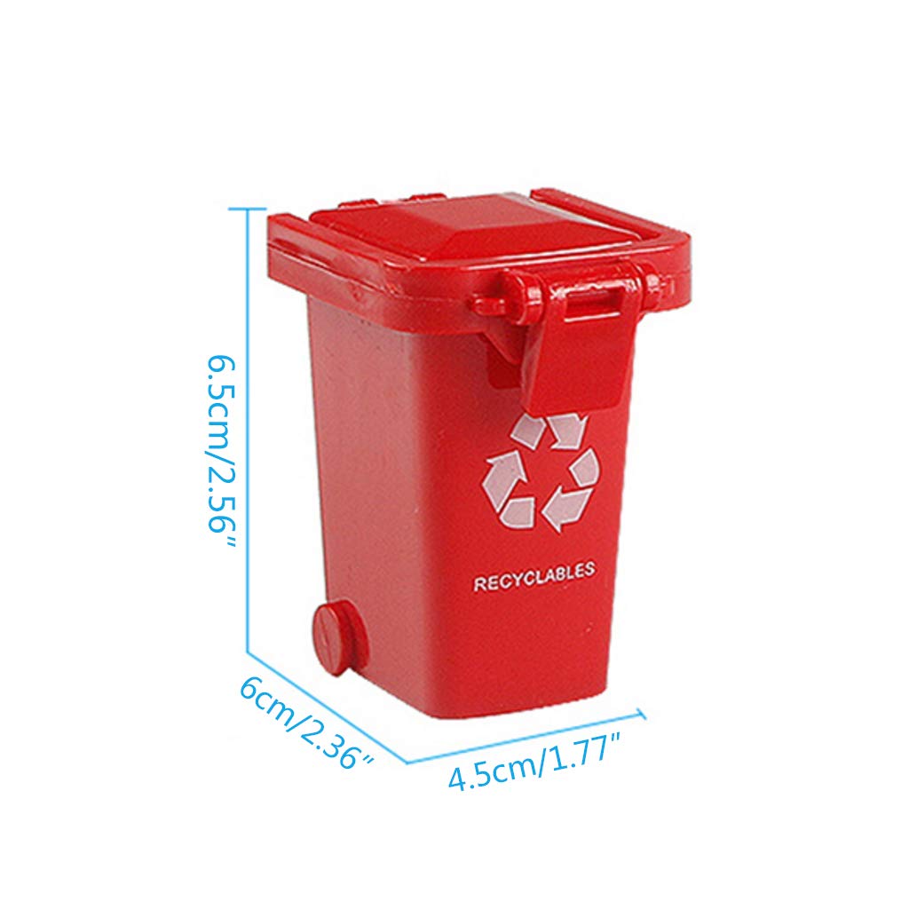 4-Piece Mini Trash Can Set - Small Garbage Bin for Peony Parrot Intelligence Training | Perfect for Bird Cages, Pet Training & Home Organization