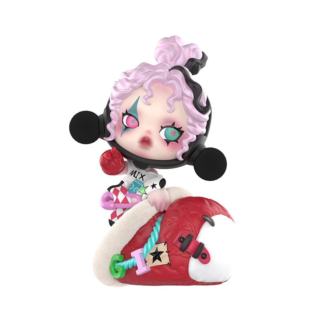 POP MART SKULLPANDA The Stocking Surprise 100% Authentic Collectible Figure Blind Box - Cute Anime Character Toy for Display, Gift Giving & Collection