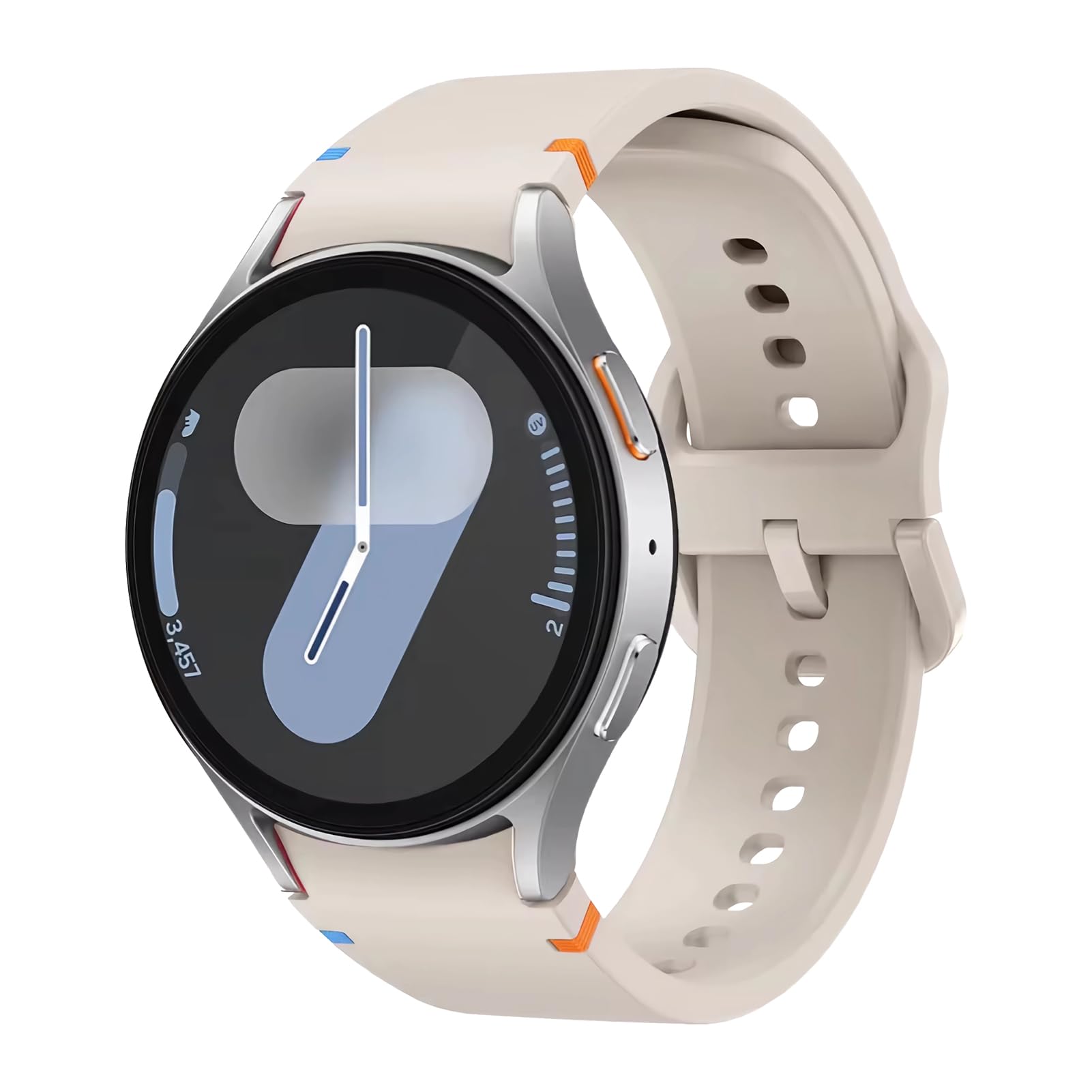 Samsung Galaxy Watch 7/6/5/4 Straps - No Gap Silicone Band for Sports & Fitness