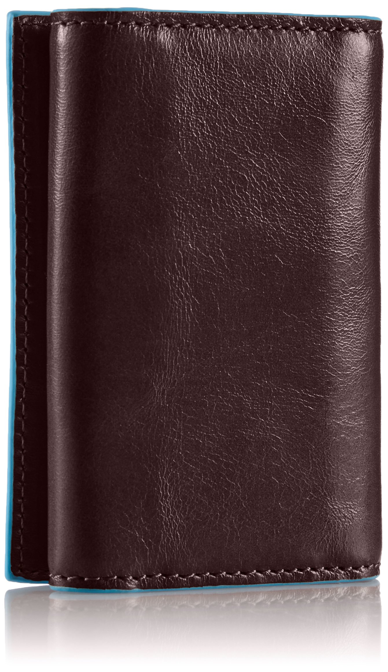 Piquadro Genuine Leather 6-Ring Key Holder - Premium Mahogany Keychain Organizer for Home, Office & Travel - Compact & Durable Key Ring Case for Men & Women