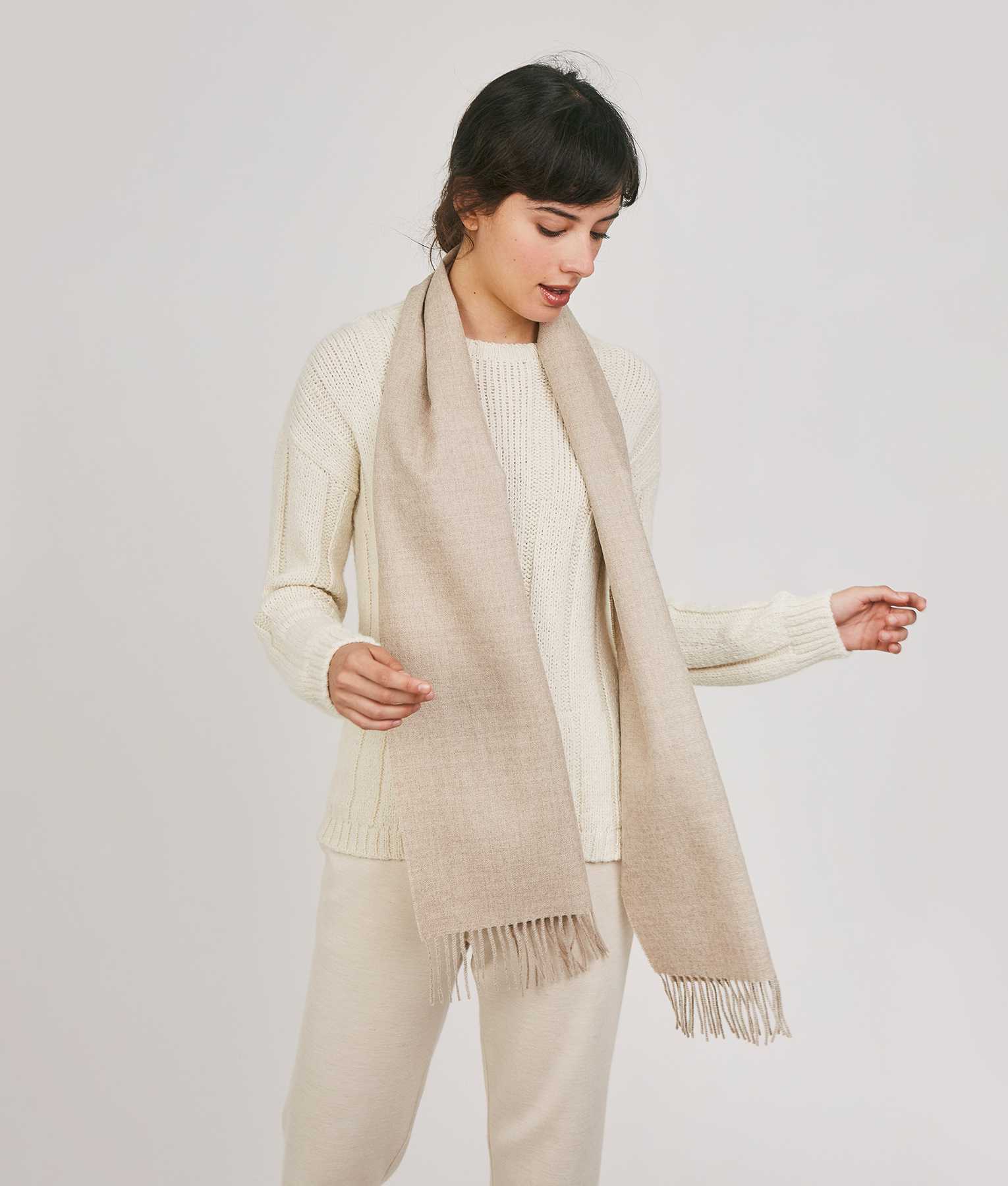 Luxury Alpaca Wool Scarf - Soft & Warm Winter Accessory for Women & Men - Perfect for Cold Weather, Travel & Outdoor Activities