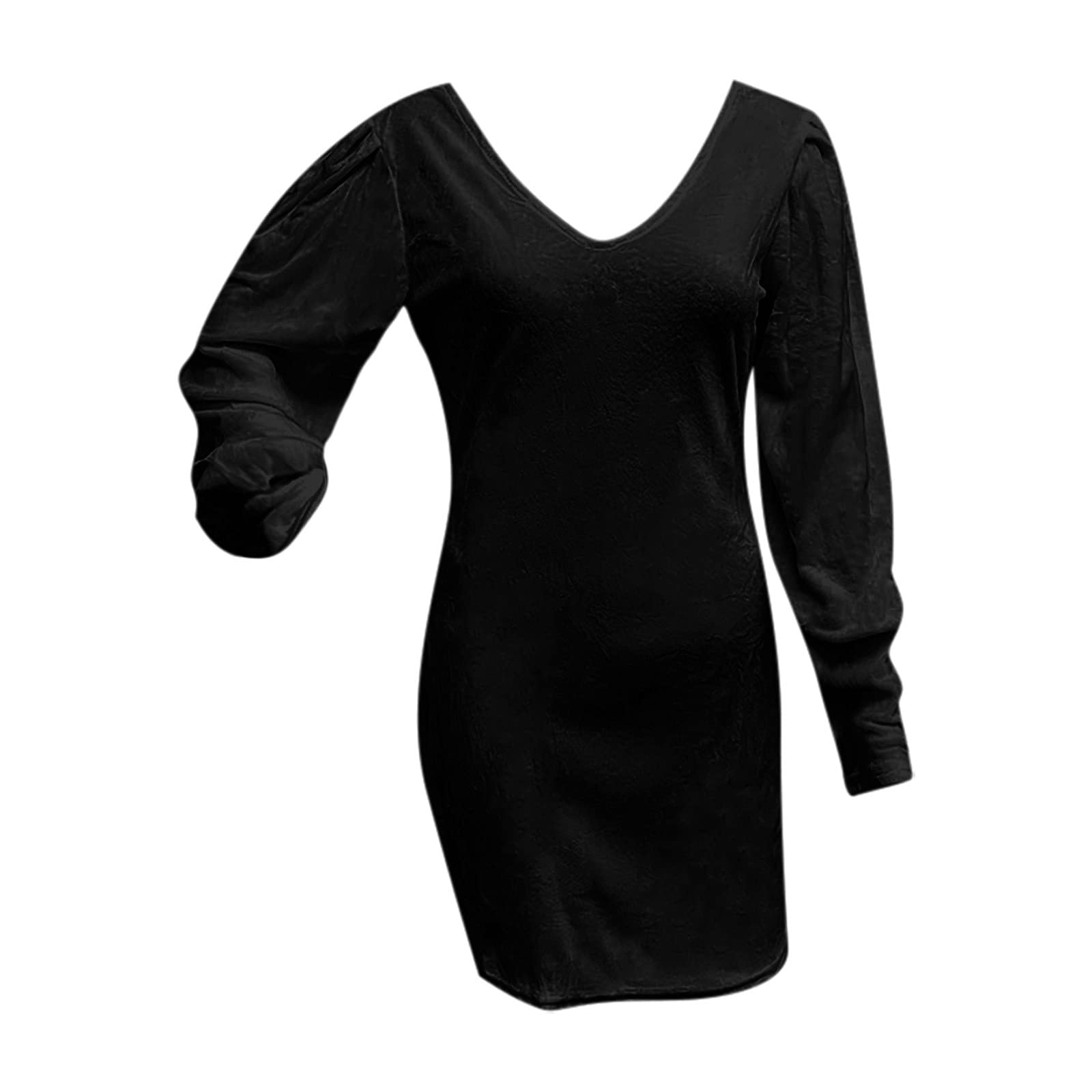 Sexy Lace Backless Prom Dress for Women 2024 - Long Sleeve Sheath Mini Dress in Black & White | Perfect for Spring Parties, Evening Events & Date Nights