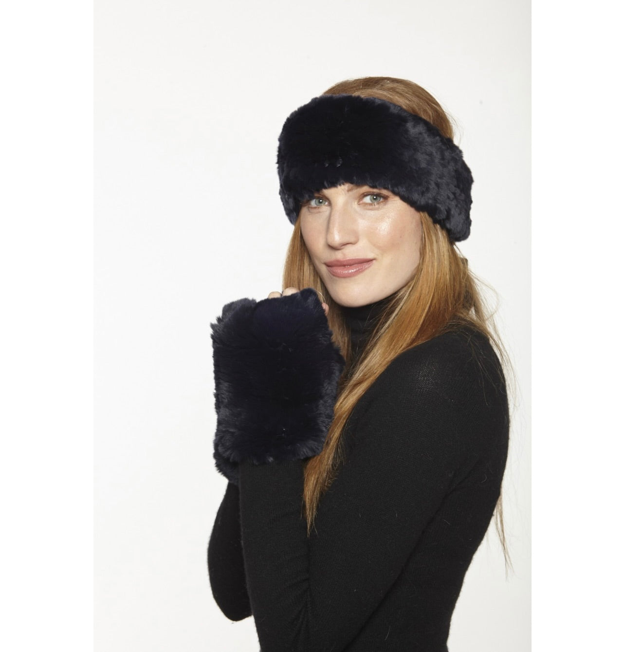 Authentic Rex Rabbit Fur Hand Warmers - Soft & Cozy Winter Accessories for Outdoor Activities, Skiing, and Cold Weather