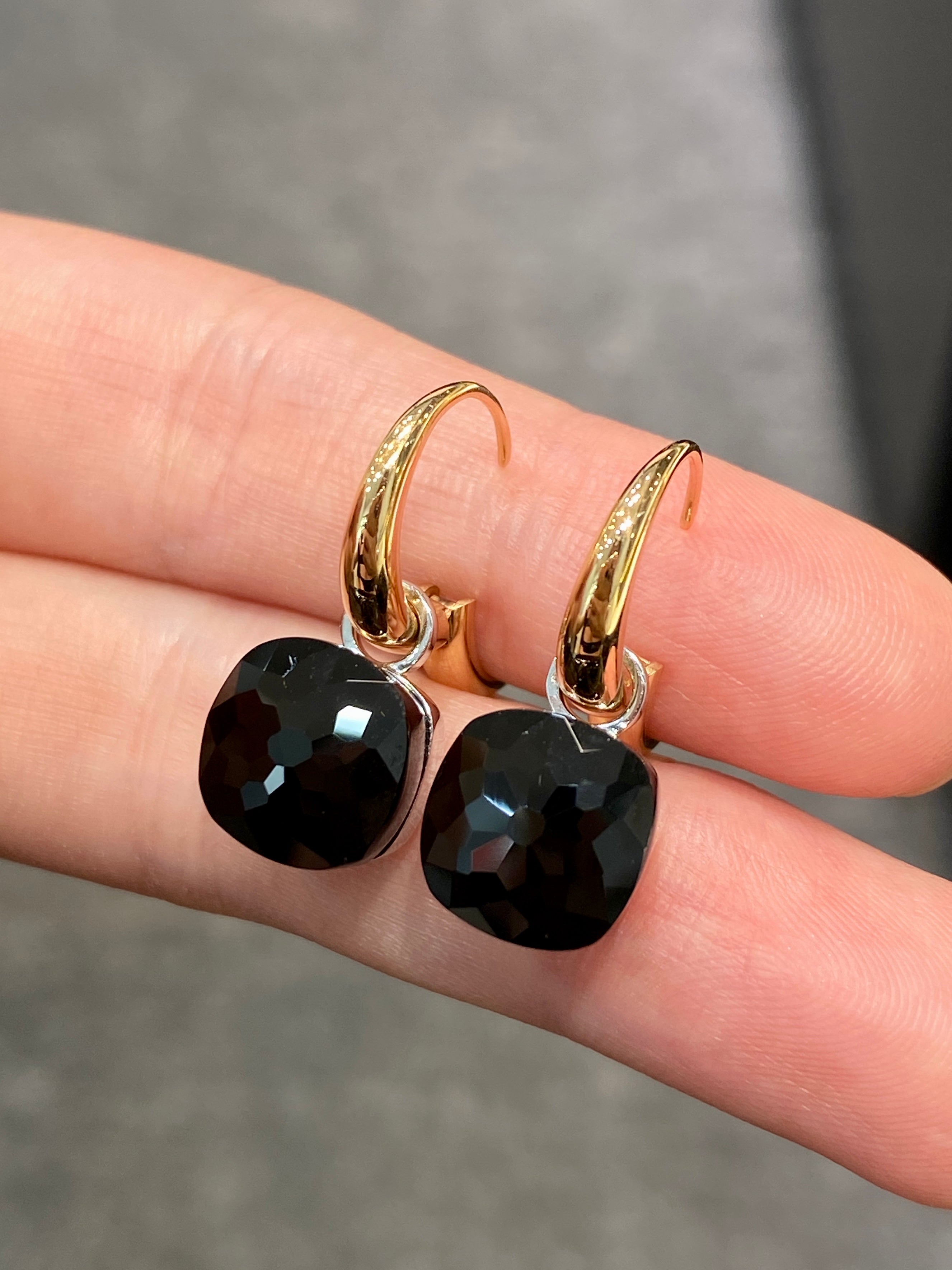 Natural Black Onyx 15.4 Carat Sterling Silver Earrings for Women - Elegant Dangle Drop Jewelry for Party, Wedding & Evening Wear
