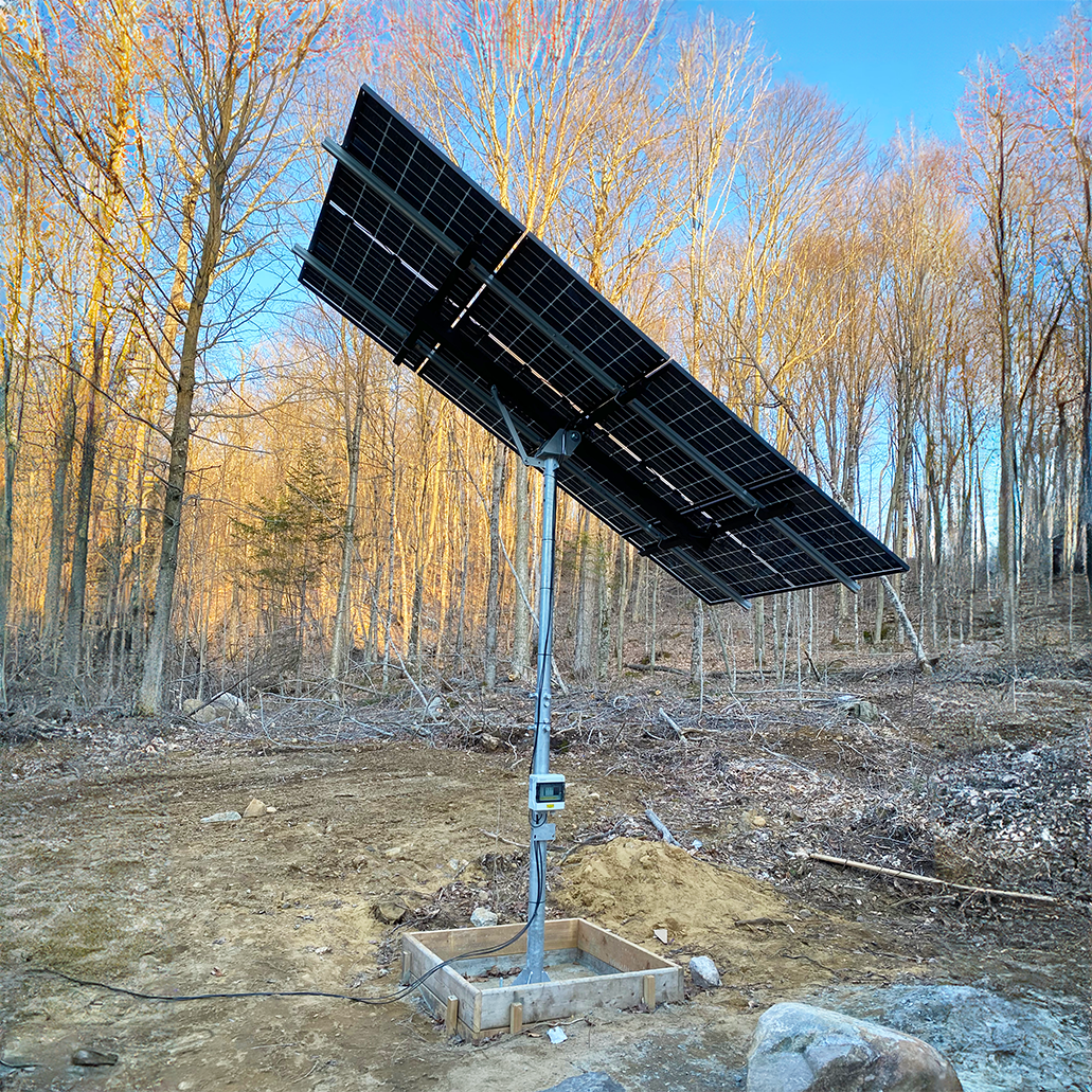 Elios Arbora P4 Solar Panel Pole Mount System - Heavy Duty Post Mounting Kit for 4 Panels | Perfect for Off-Grid Homes, RV Solar Installations & Remote Power Stations