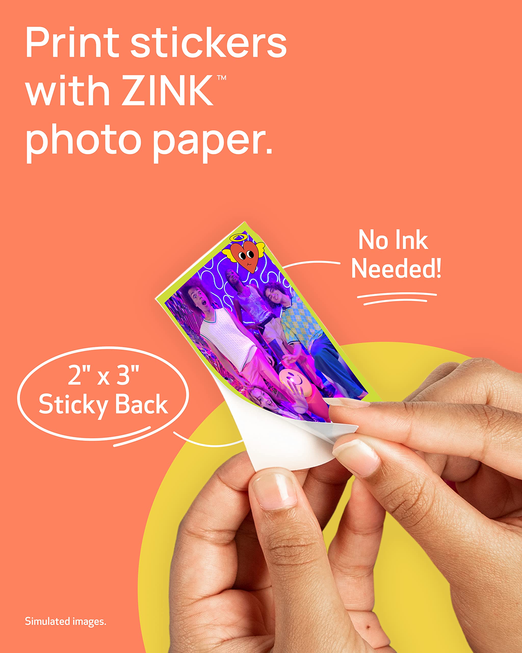 Canon IVY 2 Mini Photo Printer - Wireless Portable Zink Printer for iPhone & Android, Sticky-Back Instant Prints with 20-Sheet Photo Paper Pack - Perfect for Travel, Scrapbooking & DIY Projects