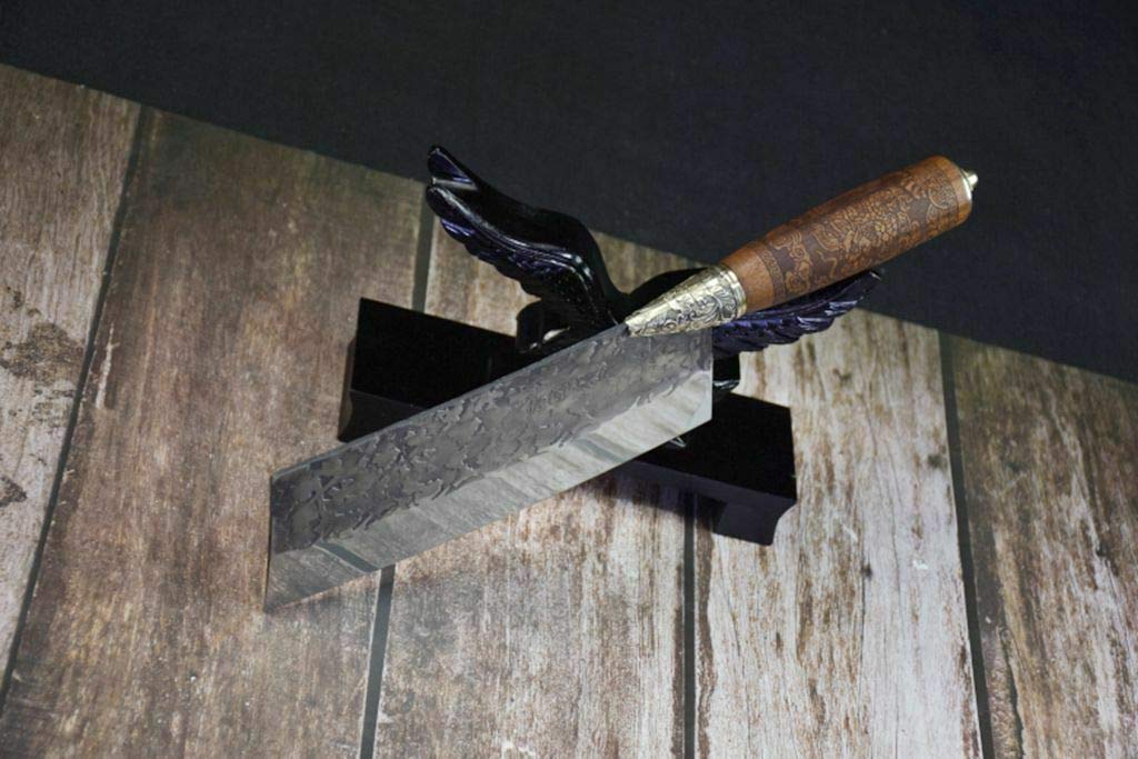 Premium Hand-Forged 6Cr13MOV Steel LongQuan Chef Knife - Professional Kitchen Knife with Razor Sharp Edge - Perfect for Slicing, Dicing, and Food Prep