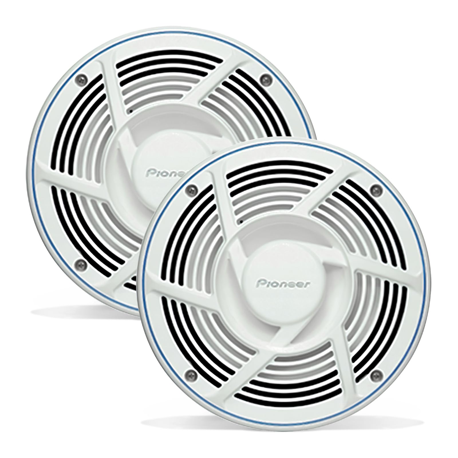 Pioneer TS-MR2040 8 Inch Waterproof Marine Speakers - High Power 2-Way Coaxial Audio for Boats, Yachts & Outdoor Marine Use - Perfect for Saltwater & Weather Resistance