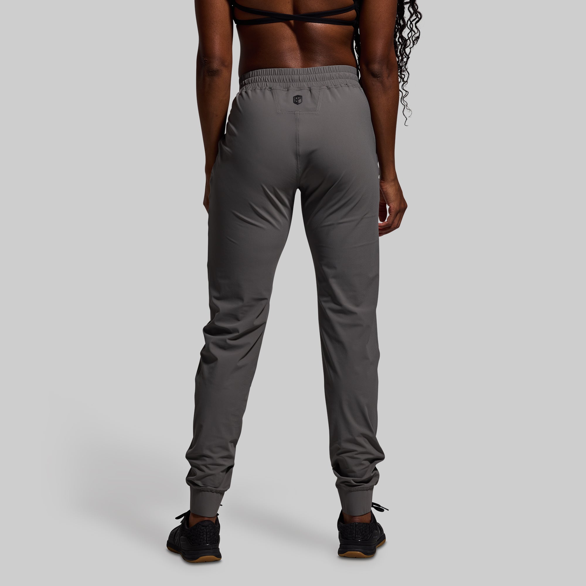 Women's High-Waisted Performance Jogger Pants - Breathable Gym Workout Running Yoga Pants (Gunmetal Grey) | Perfect for Fitness, Lounge & Everyday Wear