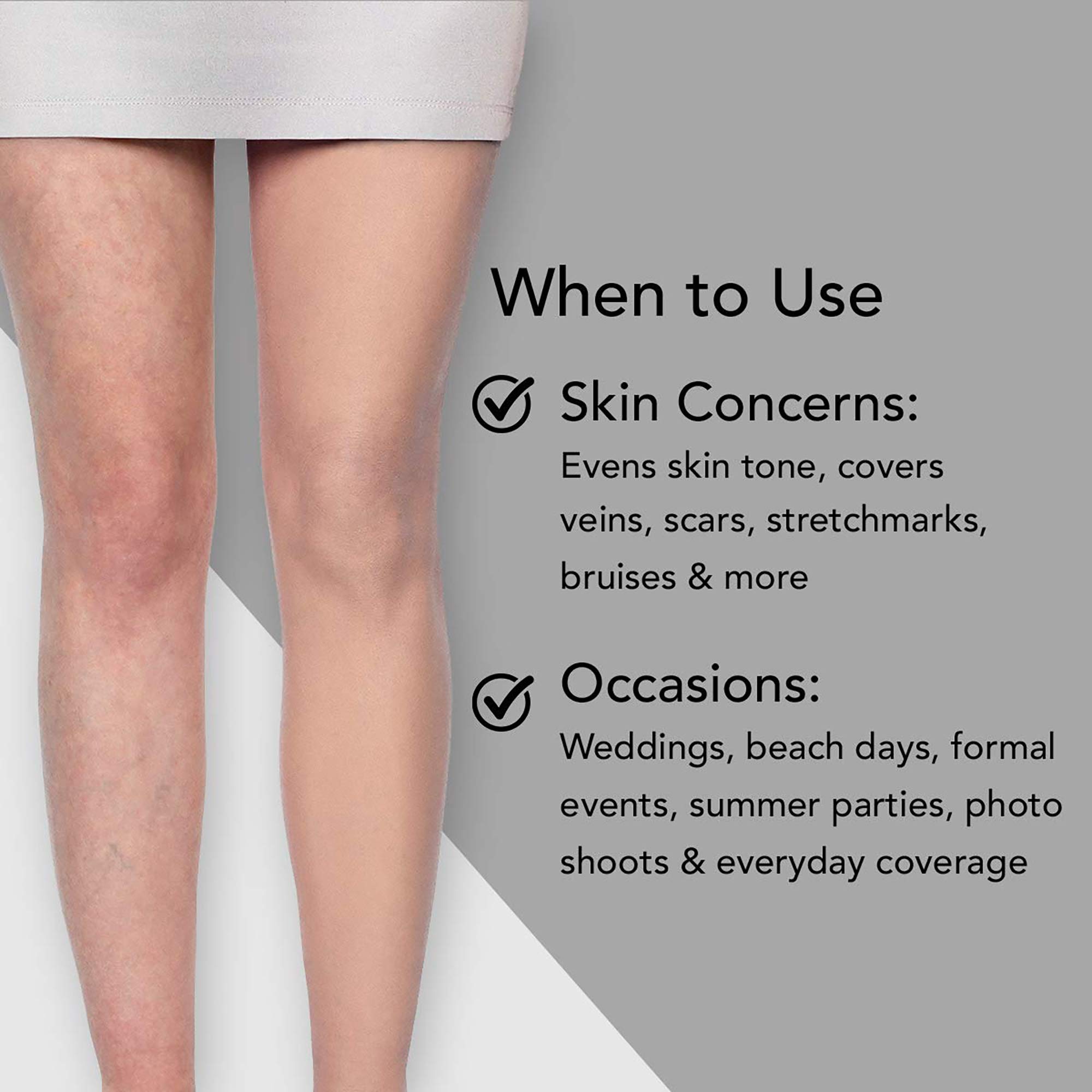 Dermablend Leg and Body Makeup Foundation - Full Coverage Waterproof Concealer for Scars, Tattoos & Imperfections | Long-Lasting Formula for Everyday Wear & Special Occasions