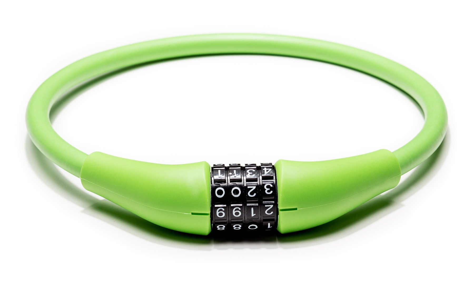 EZ866 4-Dial Combination Bike Lock - 60cm All-Weather Cable Bicycle Lock for Outdoor Cycling, Commuting & Bike Storage Security