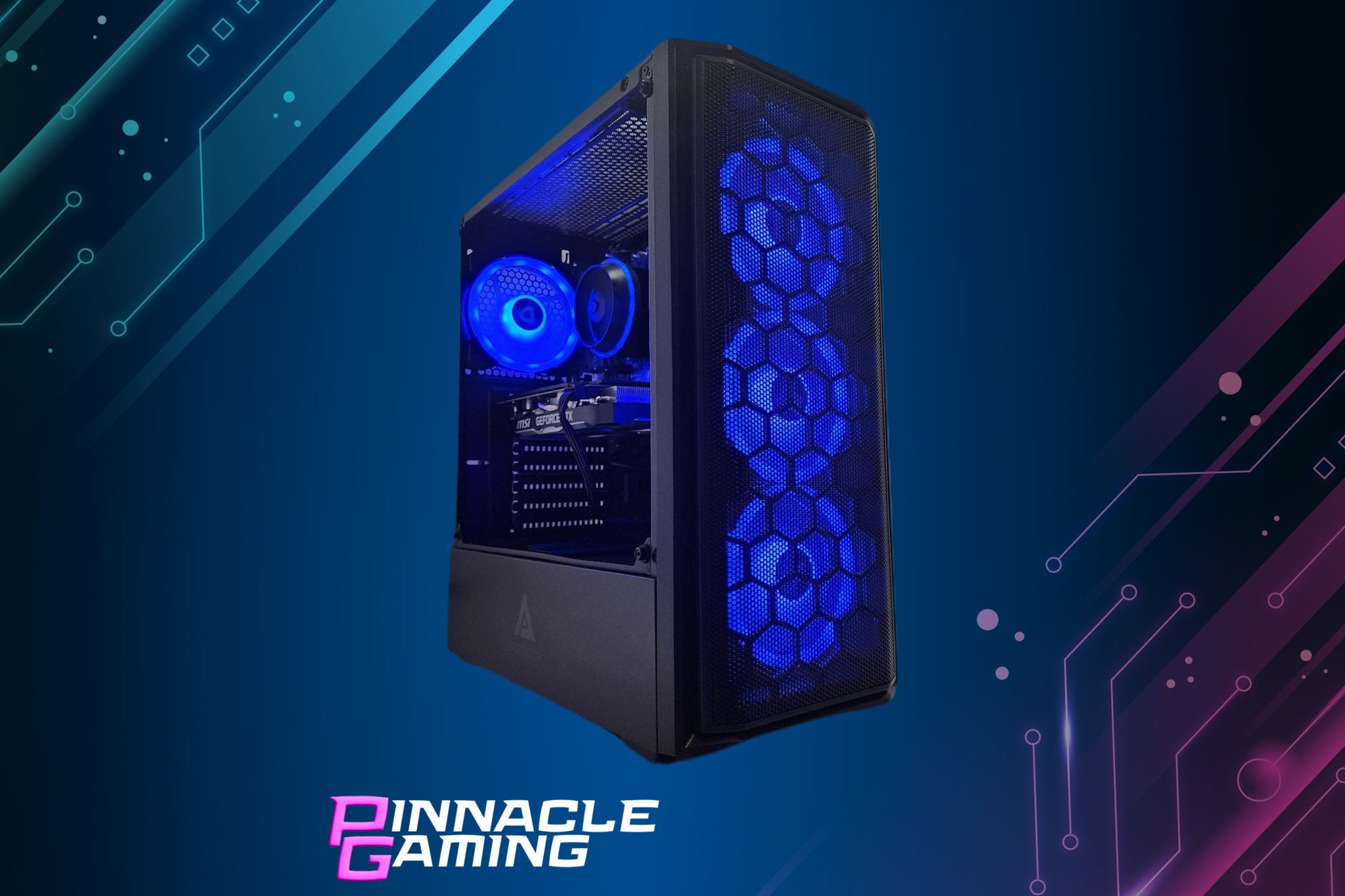 Custom Gaming PC Desktop Computer - AMD Ryzen 5, NVIDIA GeForce RTX 4060, 1TB SSD, 32GB DDR5, WiFi - Predator Black A620 - Perfect for 4K Gaming, Streaming & VR