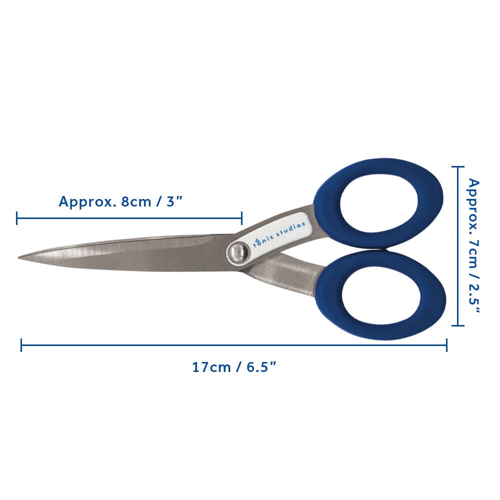 Tonic Studios ProCut 6.5 Inch Professional Craft Scissors 2645E - Precision Cutting for Paper, Fabric, and DIY Crafts