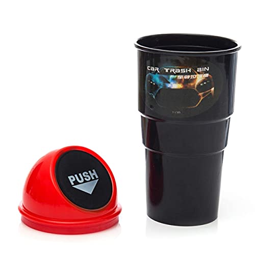 Small Trash Can Mini Desktop Waste Bin - Portable Tabletop Ashcan, Car Trash Bin, Dustbin Garbage Holder for Office, Home, Bedroom, and Vehicle Use