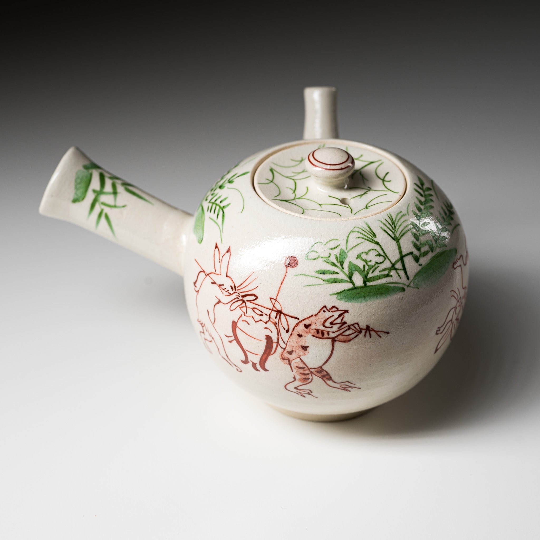 Handmade Kyoto Kiyomizu Ware Teapot - Authentic Gohon Kozanji Ceramic - Perfect for Japanese Tea Ceremony & Home Decor
