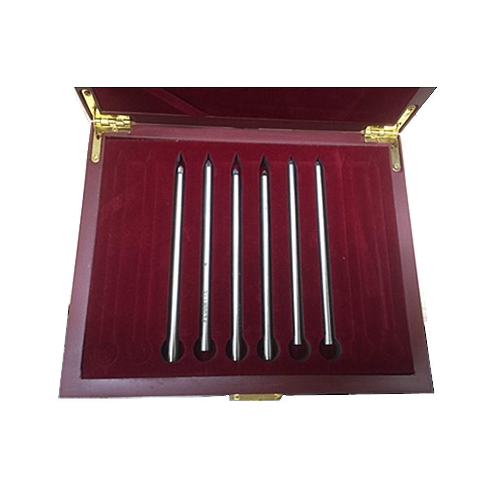 MXBAOHENG Mohs Hardness Test Kit - 6 Piece Mineral Hardness Tester for Jewelry, Jade, Glass, Ceramic Tile & Concrete | Scratch Resistance Testing Pen for Gemologists & DIY Projects