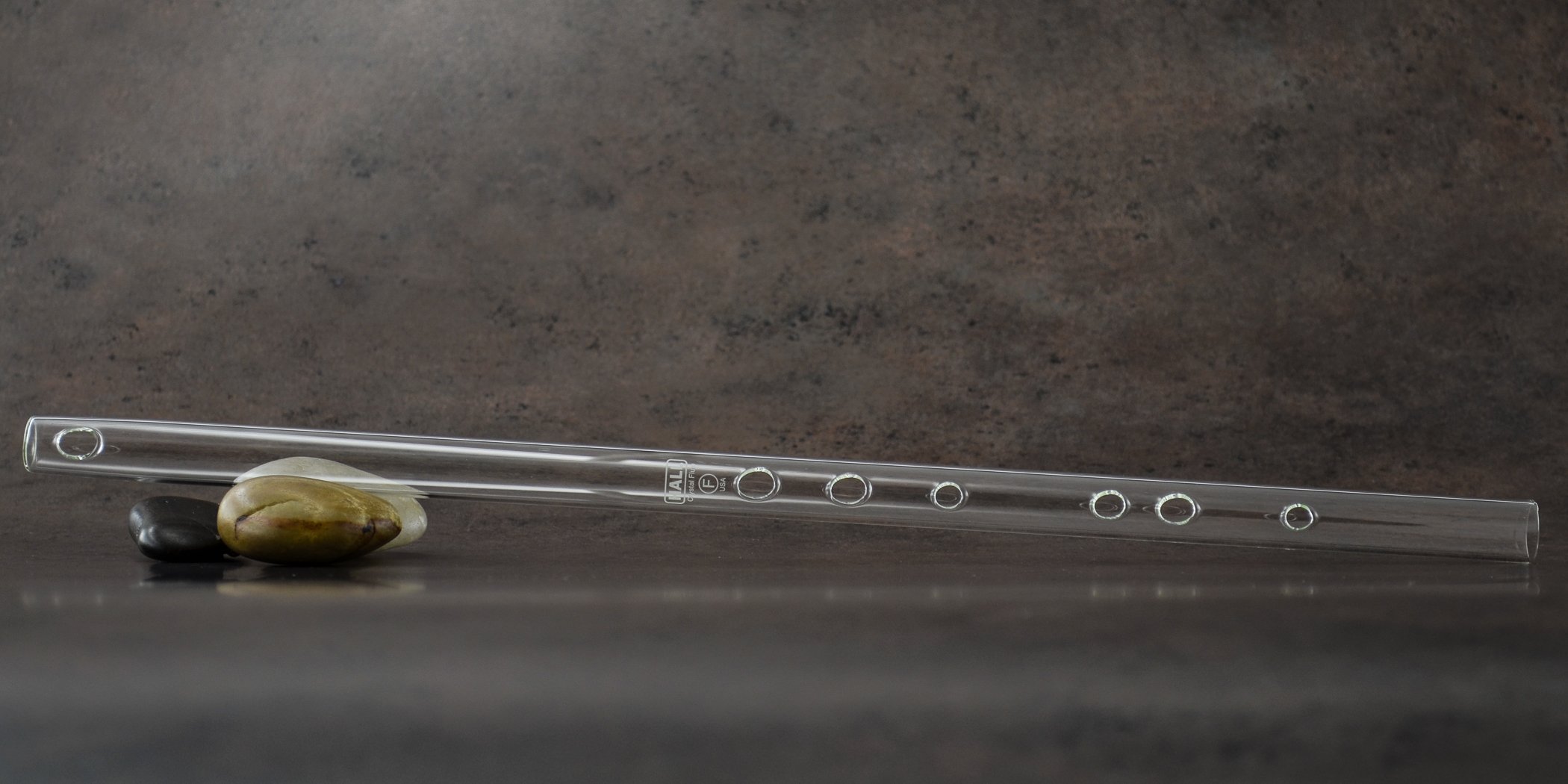 Hall Crystal Flute 11999 - Professional F Key Clear Glass Inline Flute - Perfect for Orchestras, Solo Performances & Wedding Ceremonies