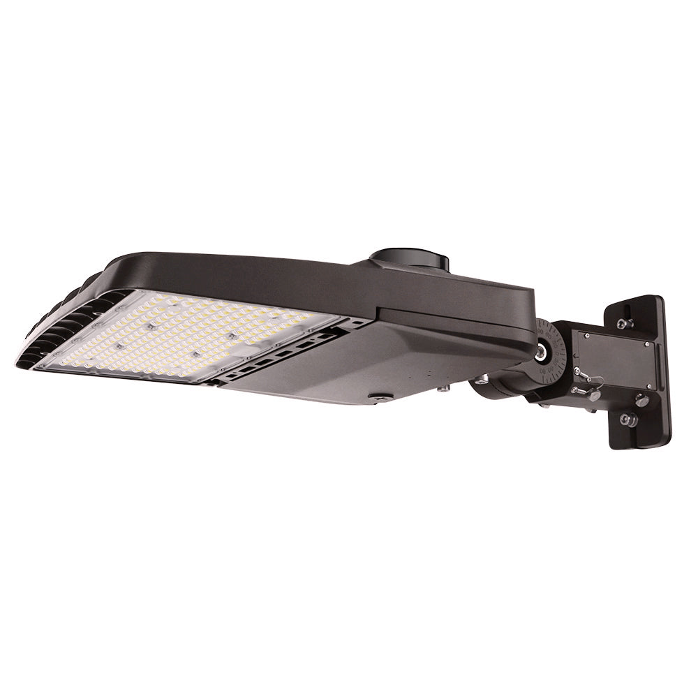 Vela I LED Parking Lot Light - 150W, 4 Watts Selectable, 23,300 Lumens, 120-277V, 5000K Daylight (400W Equivalent) - Energy Efficient Outdoor Lighting for Parking Areas, Warehouses & Commercial Spaces