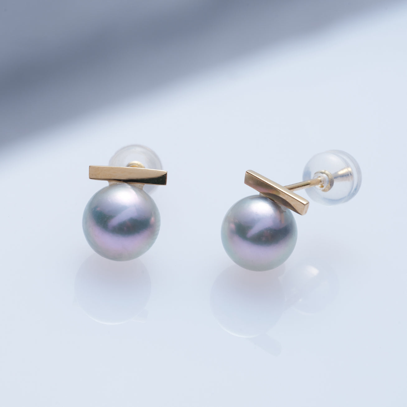 18K Gold Akoya Pearl Earrings - AAA Grade Silver White Pearls for Women | Elegant Jewelry Gift for Wedding, Anniversary & Special Occasions