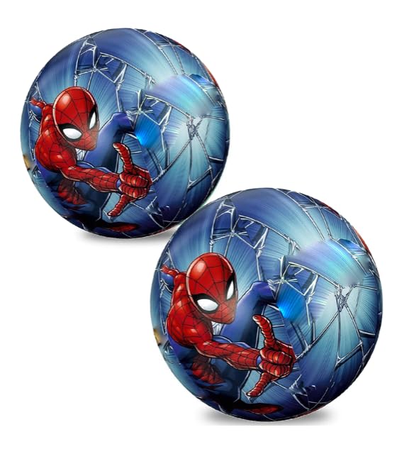 **Spider-Man Inflatable Large Beach Ball 20 Inch - 2 Pack Bundle for Kids & Toddlers - Fun Beach & Pool Toys for Boys & Girls - Perfect for Summer Games, Swimming Pools, and Outdoor Play**