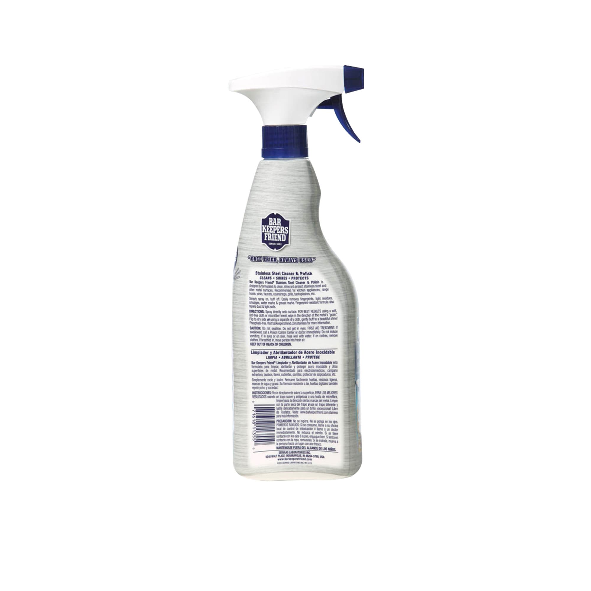 BAR KEEPERS FRIEND Stainless Steel Cleaner & Polish - Removes Rust, Stains & Scratches (11355) - Perfect for Kitchen Appliances, Cookware & Outdoor Grills