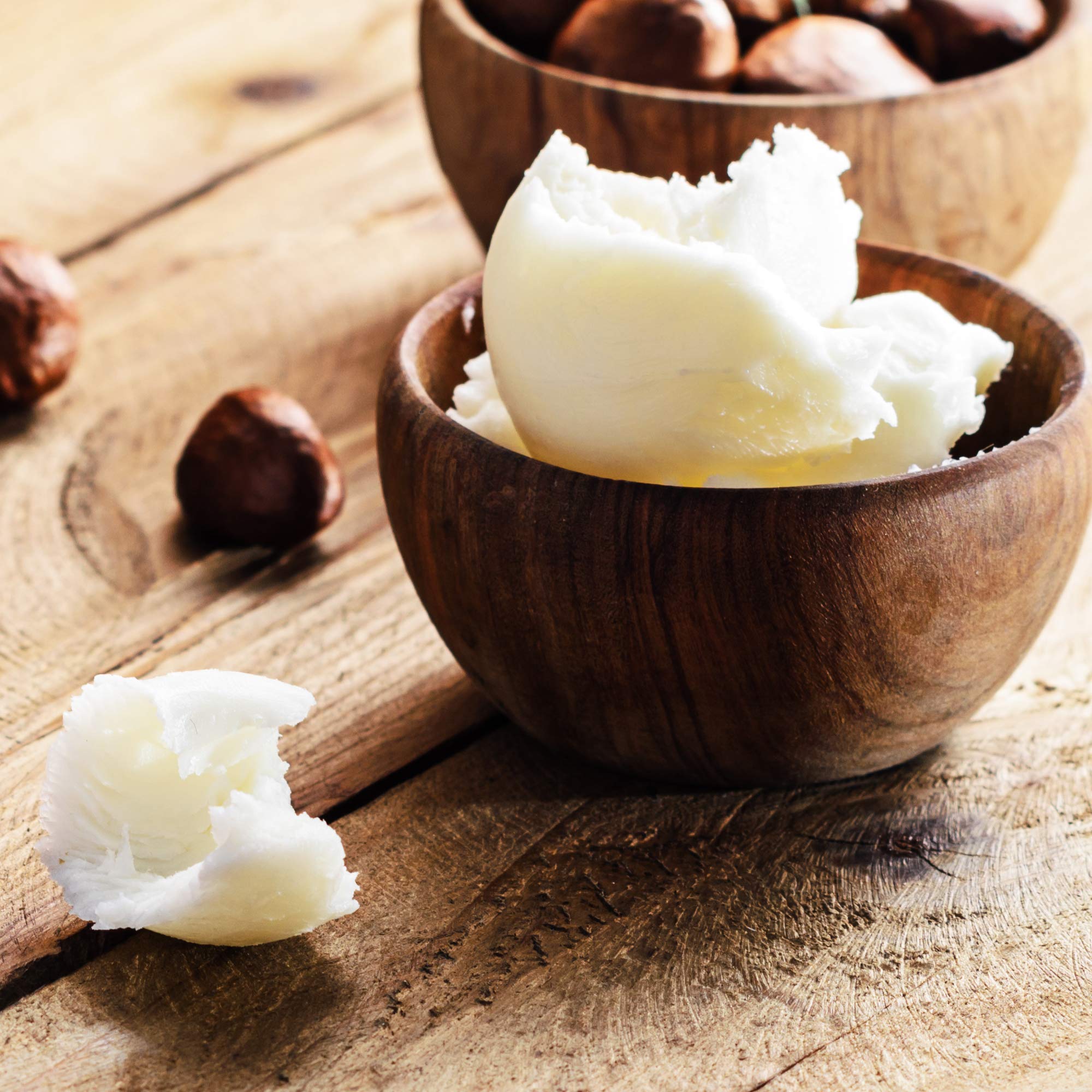 Organic Raw Unrefined African Shea Butter - 100% Natural Body Butter for Face & Skin - Deep Moisturizing Cream for Dry Skin, Hair Care, Eczema - 16oz Ivory Shea Butter - Perfect for DIY Beauty Products & Massage Therapy