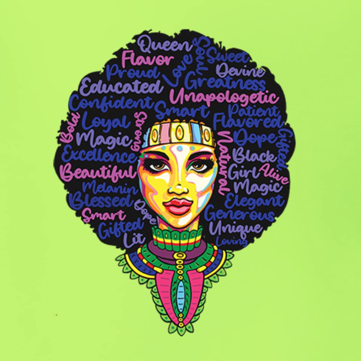 Queen Bee Strong Black Woman Black Pride Men's Graphic T-Shirt - Empowering Black Culture Tee for Men - Perfect for Black History Month, Pride Events & Casual Wear