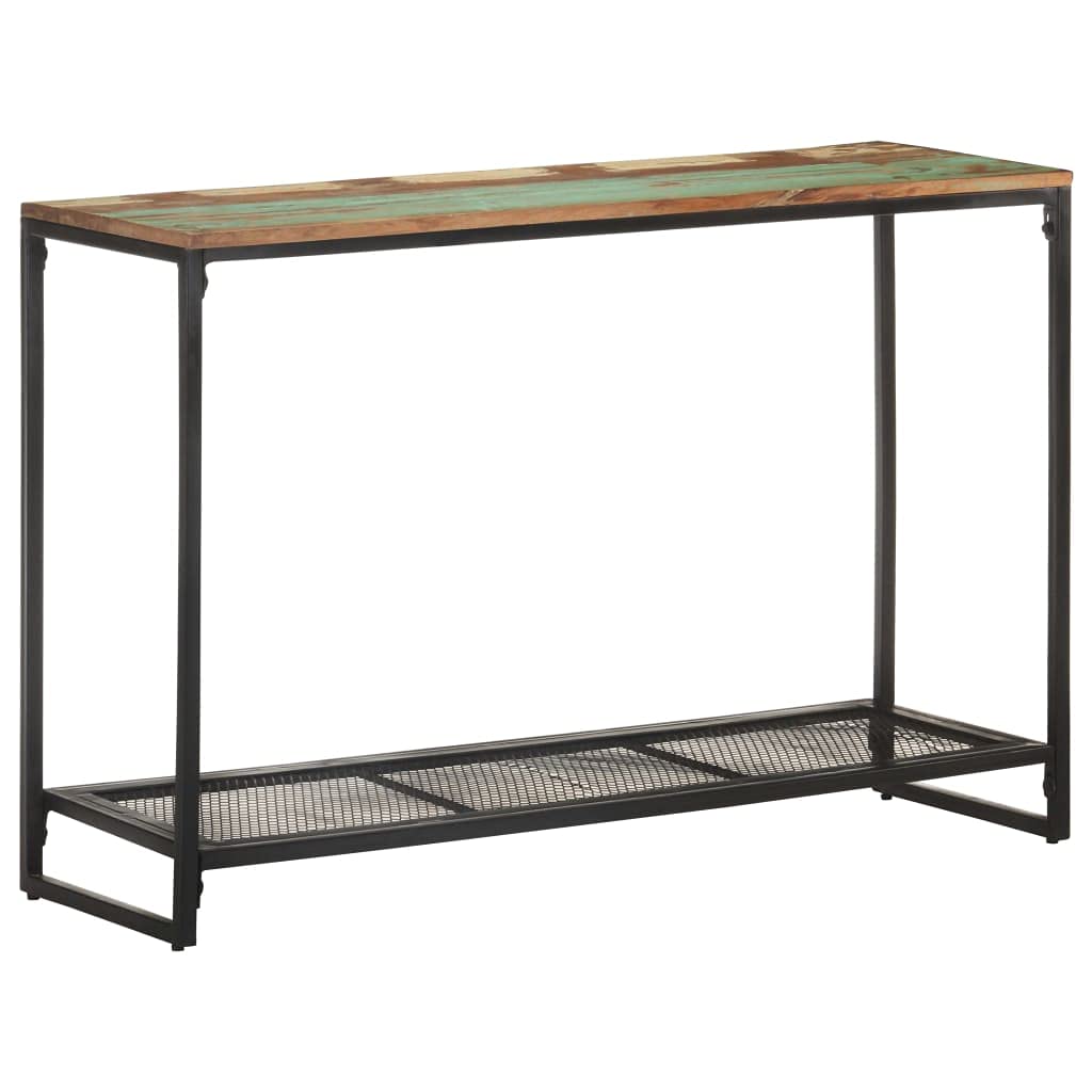 Industrial Style Console Table with Storage Shelf - 43.3