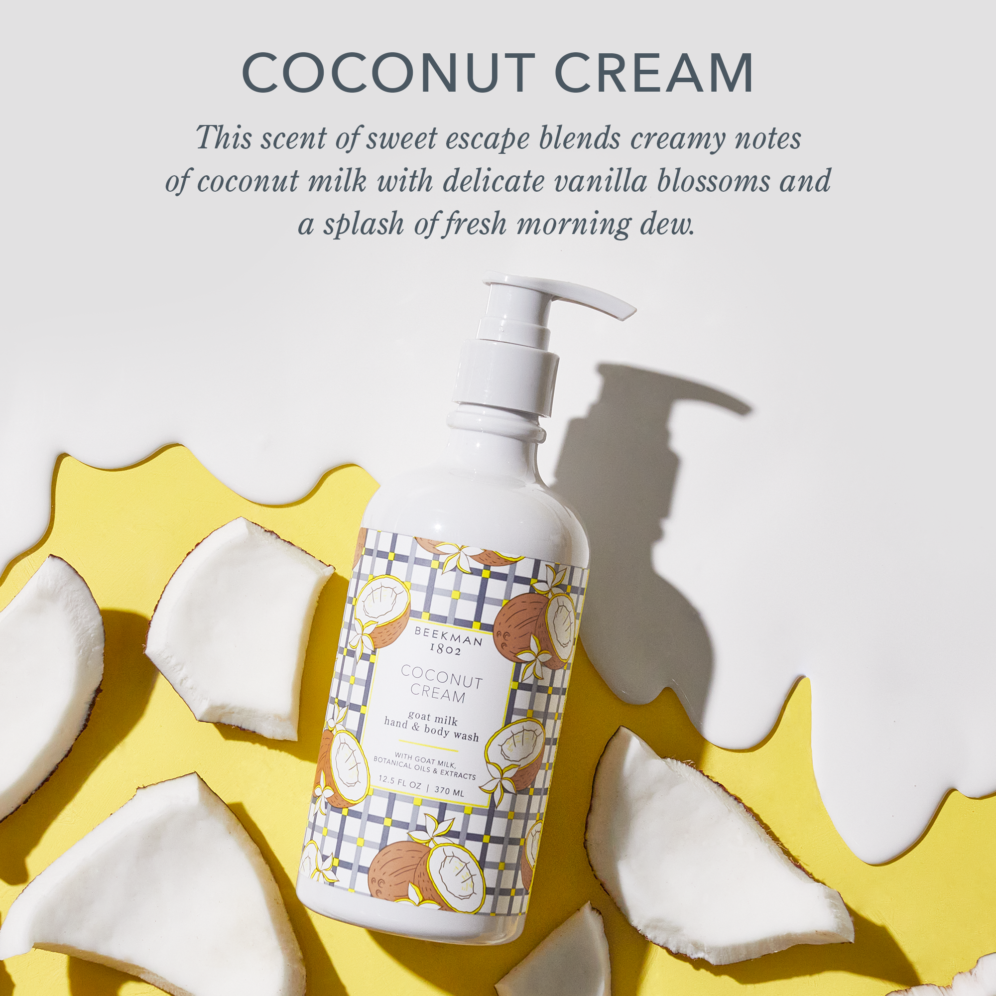 Organic Coconut Cream & Goat Milk Body Lotion - Ultra Hydrating Moisturizer for Dry Skin - Perfect for Daily Use, After Shower & Nighttime Skincare Routine