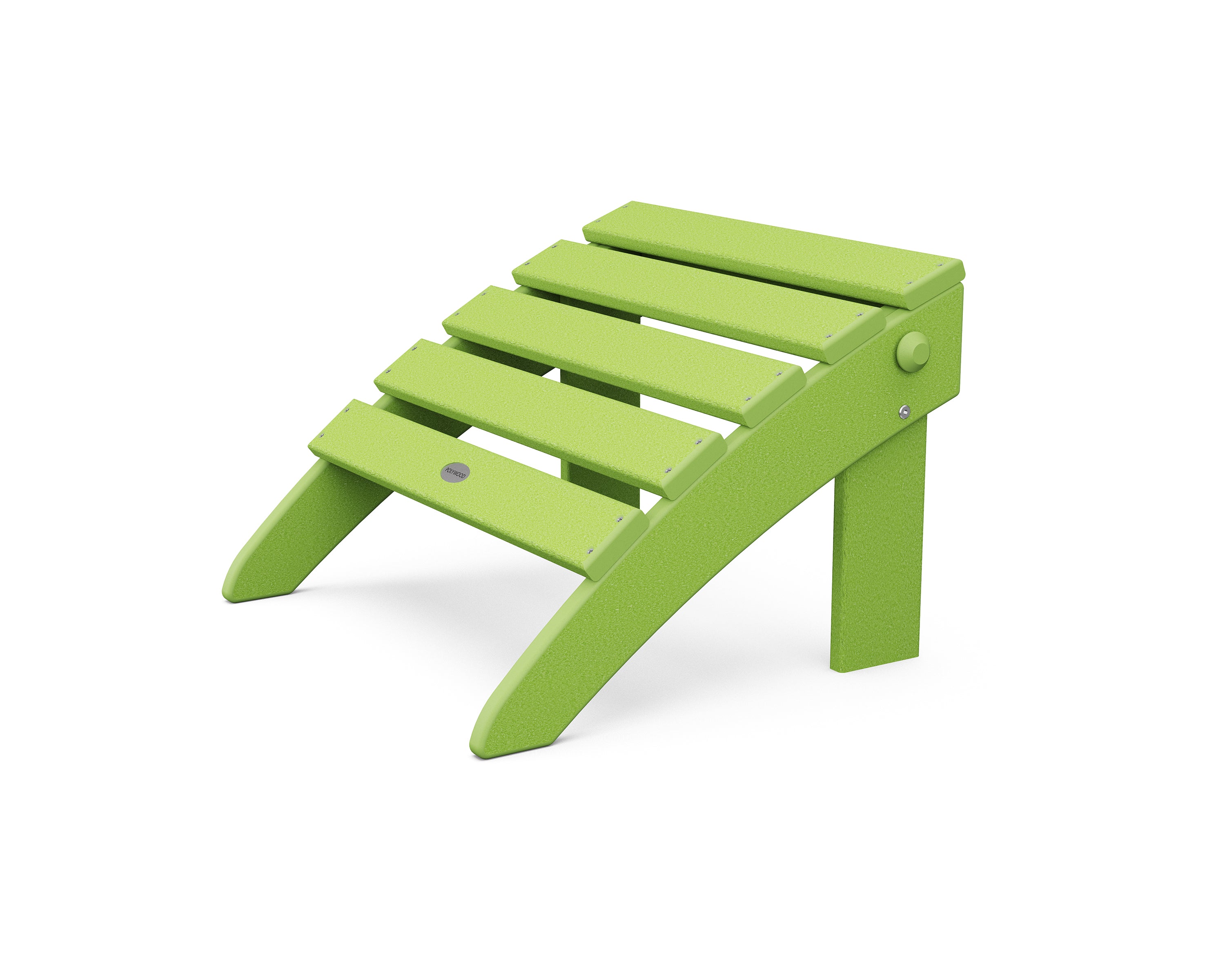POLYWOOD Classic Adirondack Folding Ottoman - Weather-Resistant Outdoor Furniture for Patio, Garden & Poolside Use