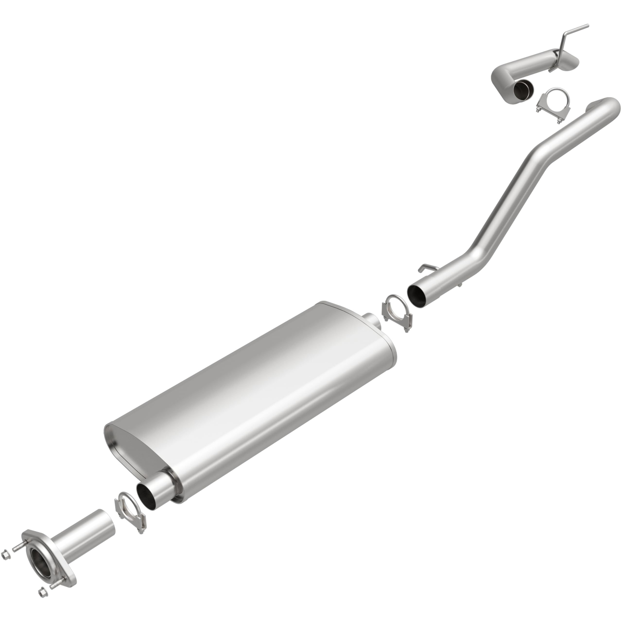 Direct-Fit Replacement Exhaust System 106-0014 for 2005-2010 Jeep Grand Cherokee & 2006-2010 Jeep Commander - High Performance Muffler & Pipe Kit for Off-Roading, Towing & Daily Driving