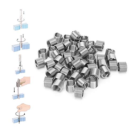 High-Strength Zinc Alloy Thread Repair Kit with Thread Inserts - Industrial Hardware for Aluminum Alloy Repair - Perfect for Automotive, Plumbing & Machinery Maintenance