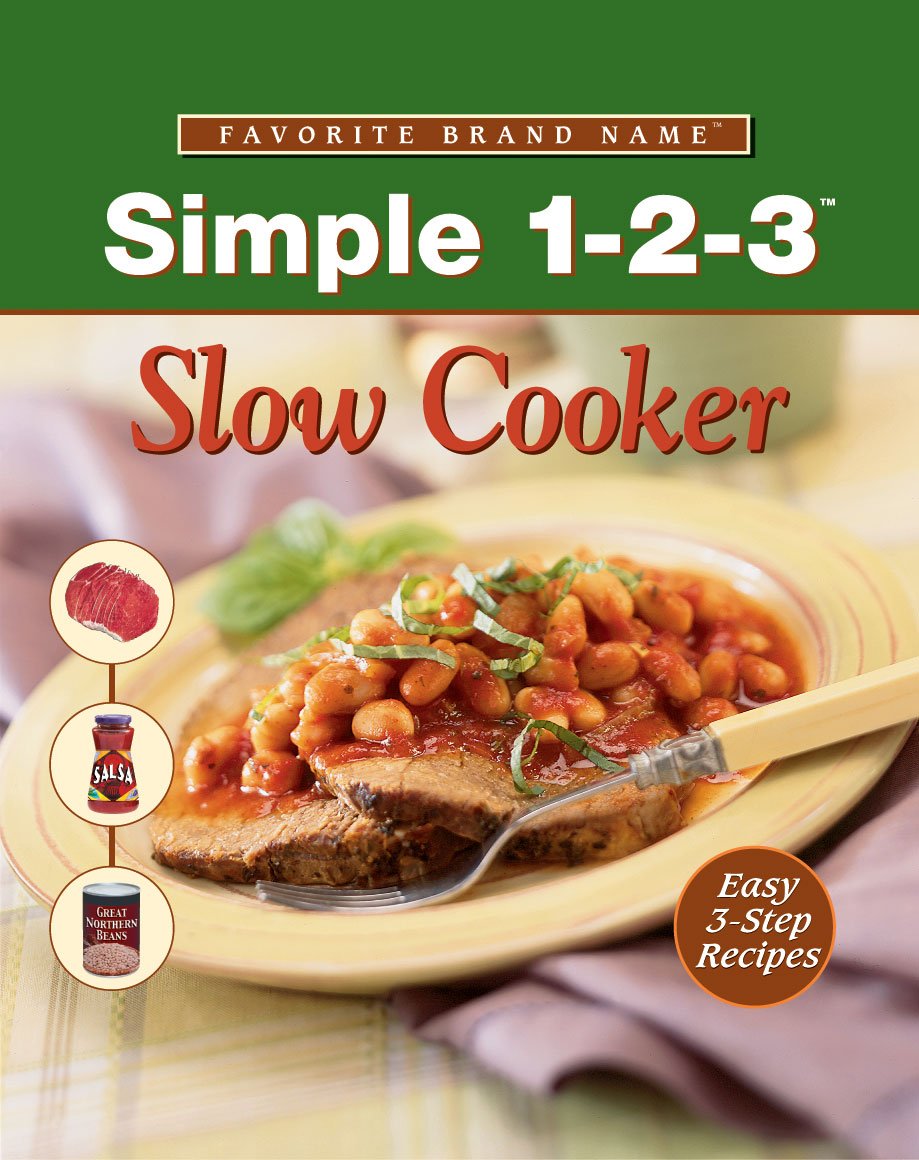 Simple As 1 2 3 Slow Cooker - Easy-to-Use Programmable Crock Pot with Favorite Brand Name Recipes | Perfect for Family Dinners, Meal Prep & Busy Weeknights