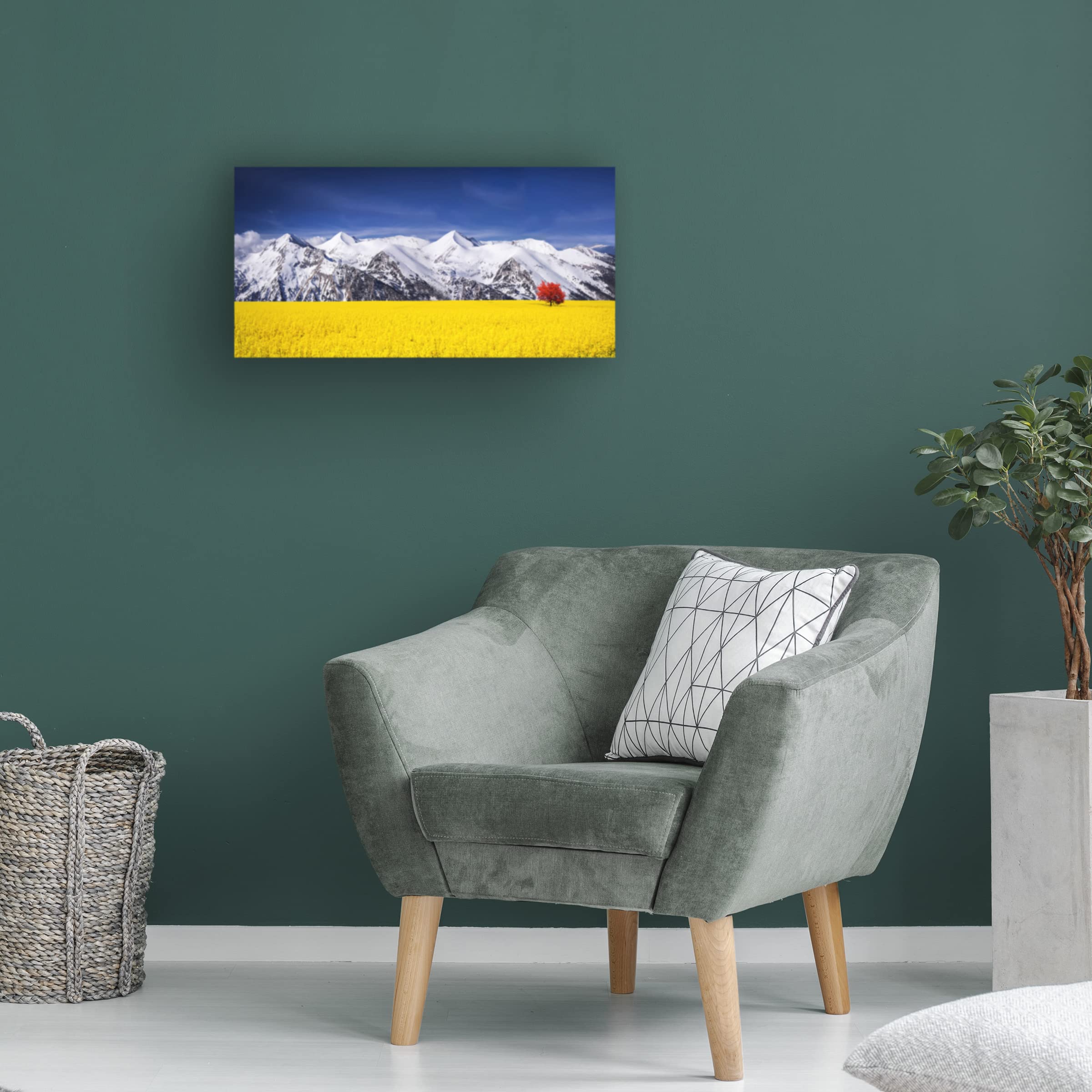Bess Hamiti 'Orange Tree' Canvas Art Print - Modern Wall Decor for Living Room, Bedroom & Office - Trademark Fine Art Collection