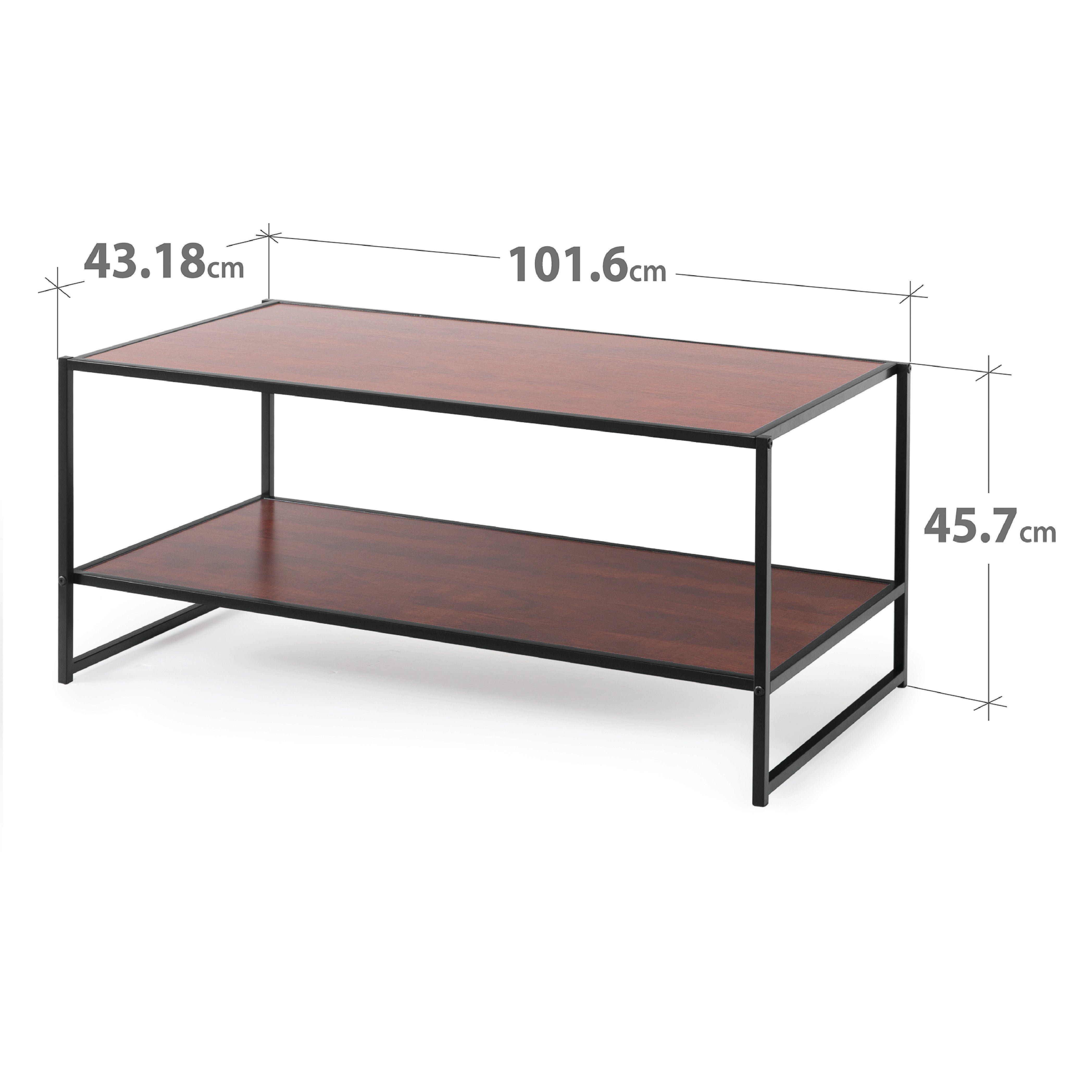 Zinus Modern TV Stand with Storage - Stylish Coffee Table for Living Room, Entertainment Center with Shelves for TV, Books, and Decor