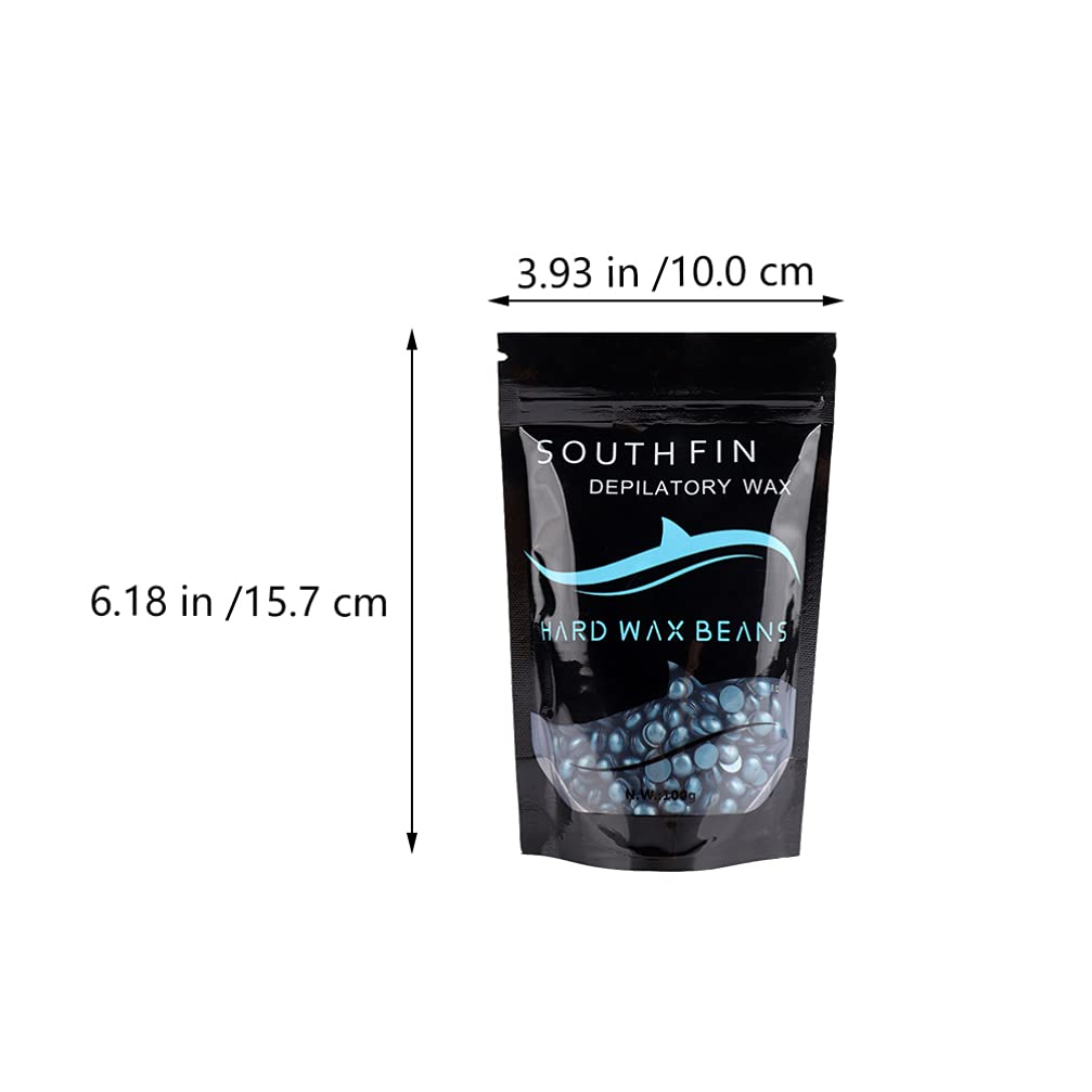 Healifty 3-Pack Hard Wax Beads for Hair Removal - Full Body, Face & Legs - Blue Depilatory Wax Kit with Pearl Wax Beads for Smooth Skin - At-Home Waxing & Salon Use