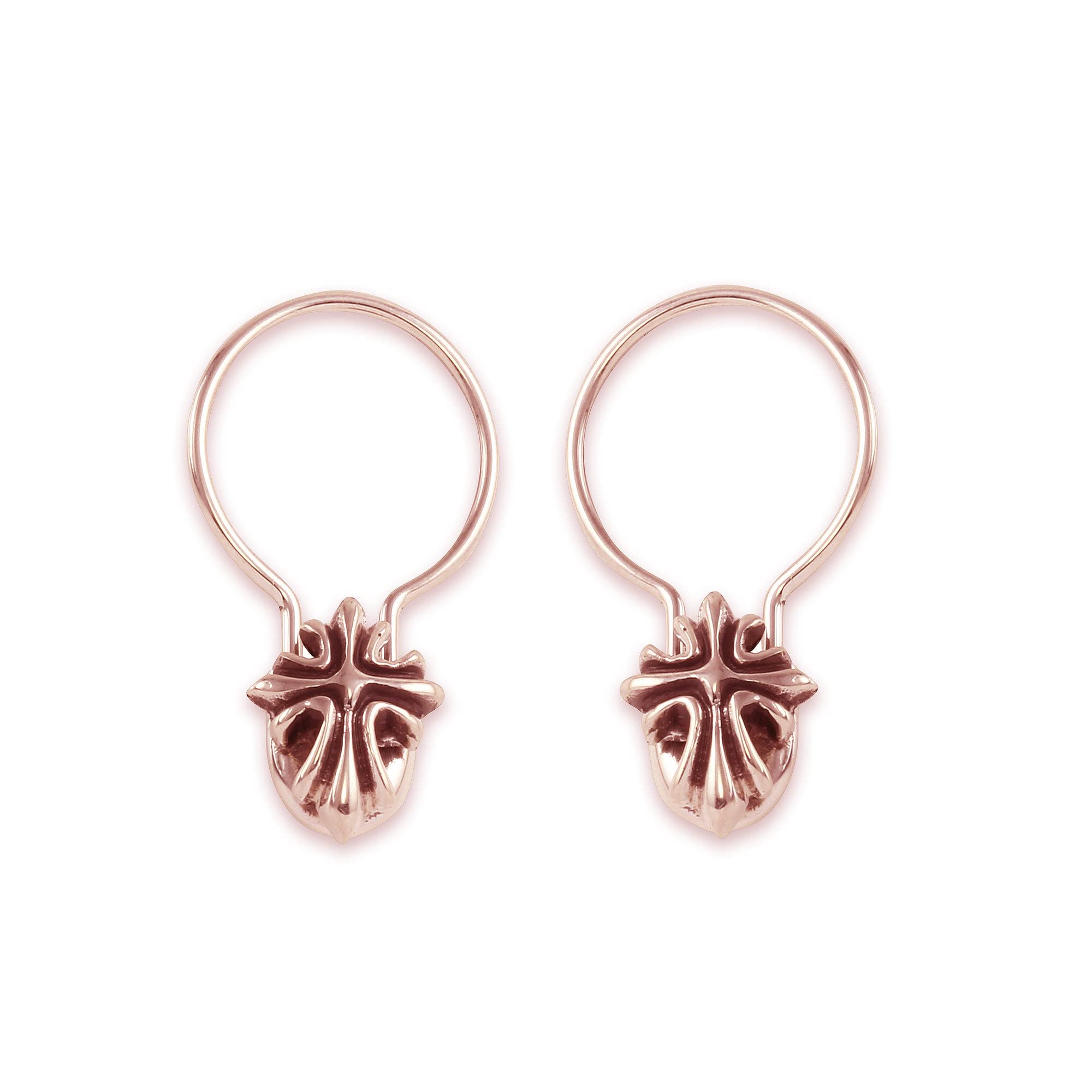 Monte Christo Gold Safety Pin Hoop Earrings for Women - Single Earring, Dainty Charm Jewelry Gift - Made in USA - Perfect for Casual Wear, Parties & Unique Fashion Statements