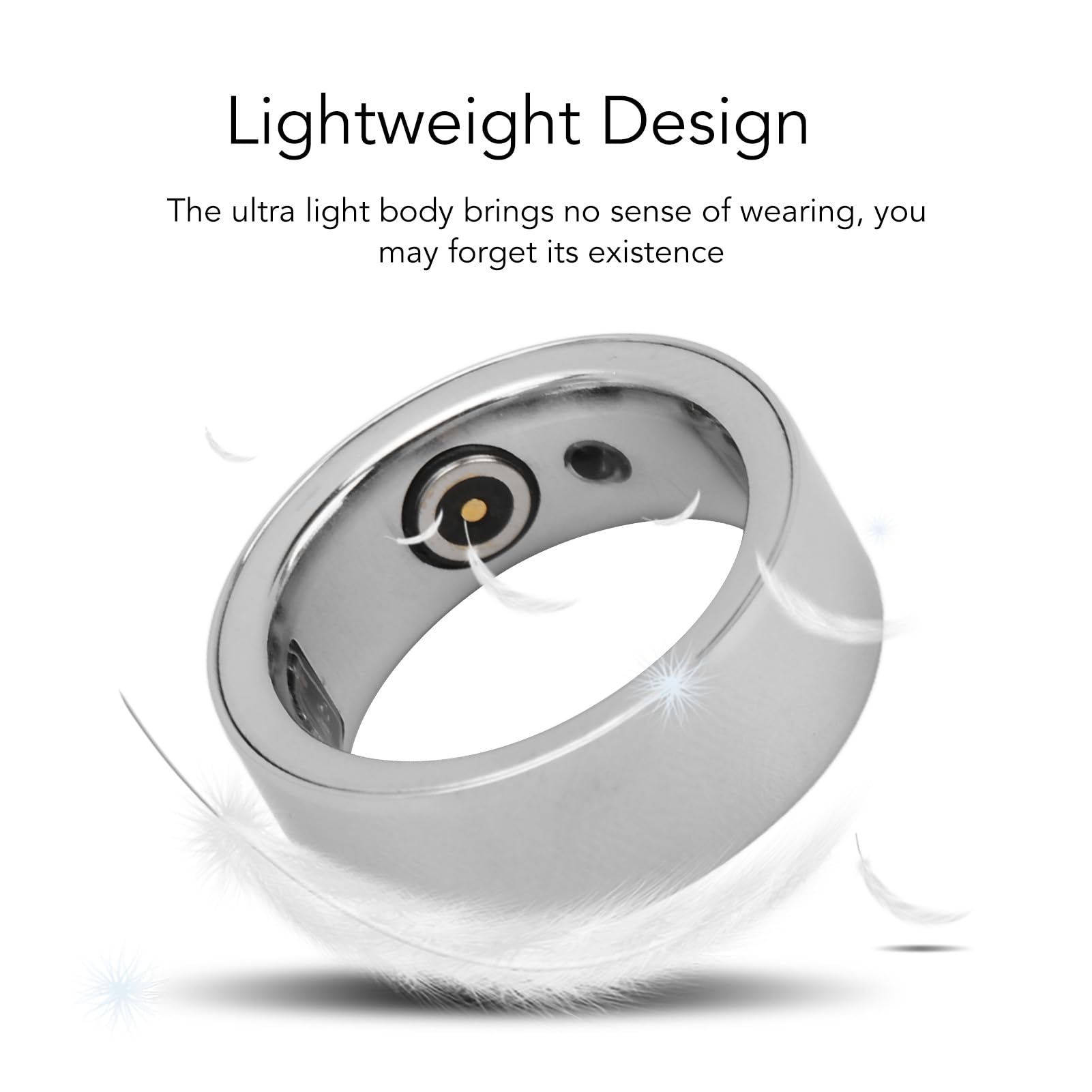 Smart Health Ring for Women & Men - Fitness Tracker with Continuous Heart Rate, Sleep Quality, Blood Oxygen, Temperature Monitoring & Step Counter | Perfect for Workouts, Sleep Tracking & Daily Health Monitoring