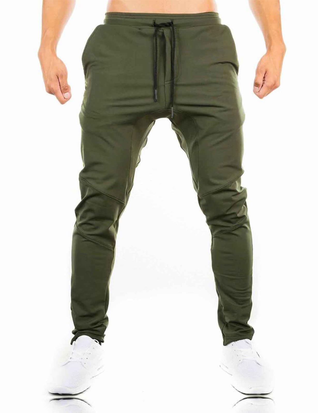 TBMPOY Men's Slim Fit Joggers with Ankle Zipper - Tapered Sweatpants for Gym, Workout & Training - Comfortable Athletic Pants with 4 Pockets - Perfect for Running, Yoga & Casual Wear