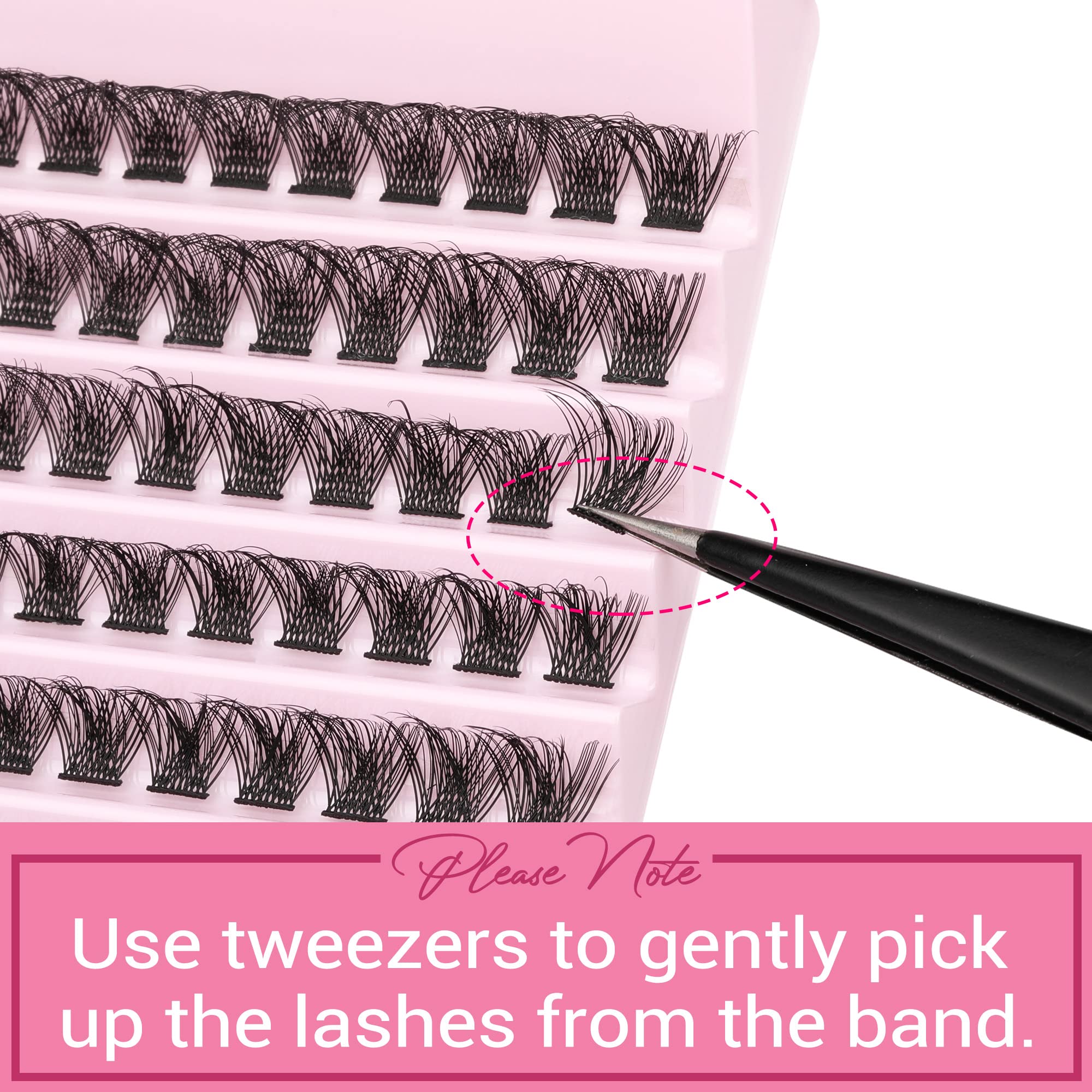 Natural Wispy Cluster Lashes 8-16mm - DIY Eyelash Extensions D Curl Fluffy Lashes for Natural Look | Focipeysa | Perfect for Daily Wear, Parties & Special Occasions