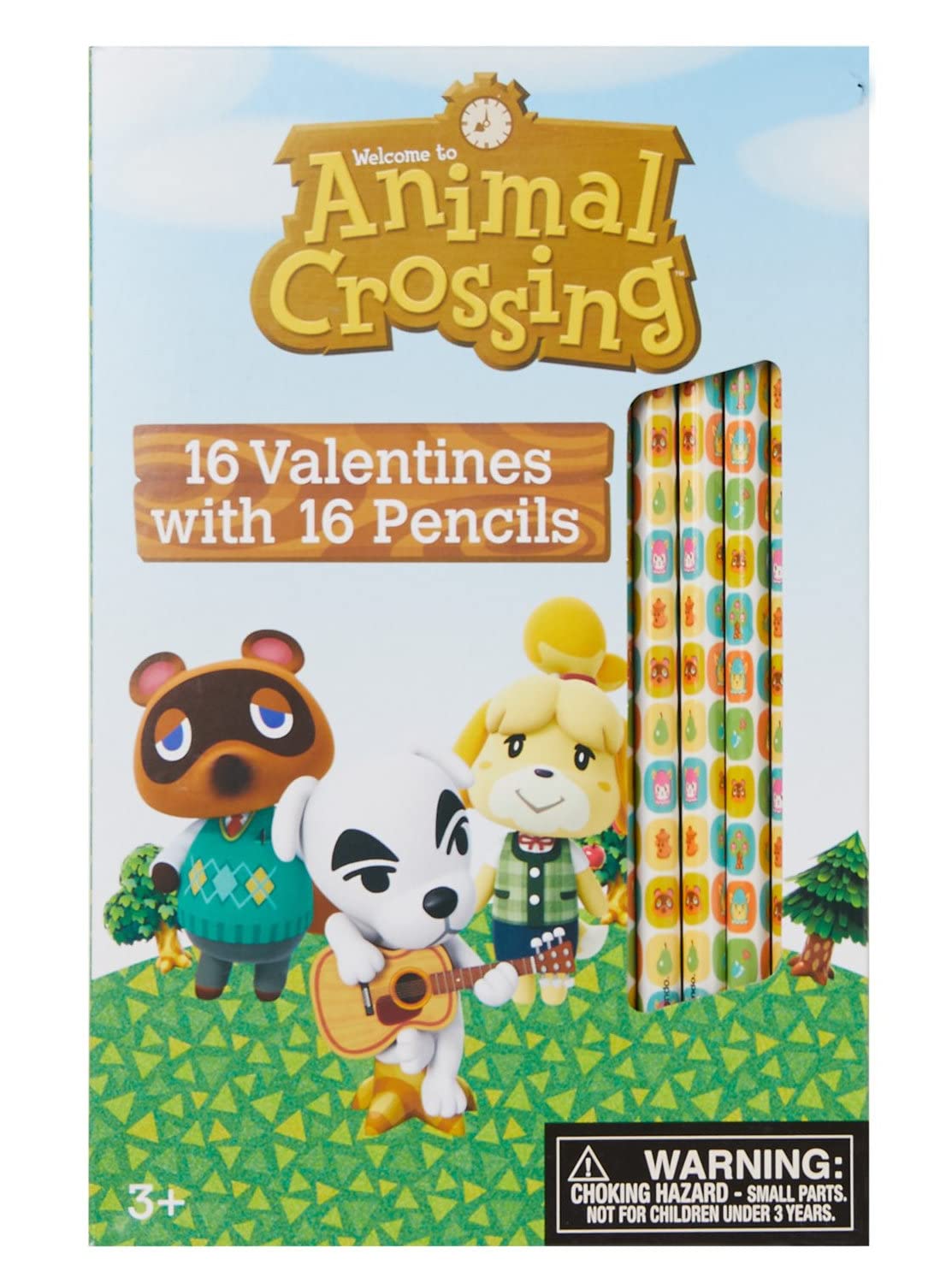 Animal Crossing Valentine's Day Cards Set - 16 Heartwarming Greeting Cards with Pencils for Nintendo Fans | Perfect for Gifts, Classroom Exchanges & Romantic Surprises
