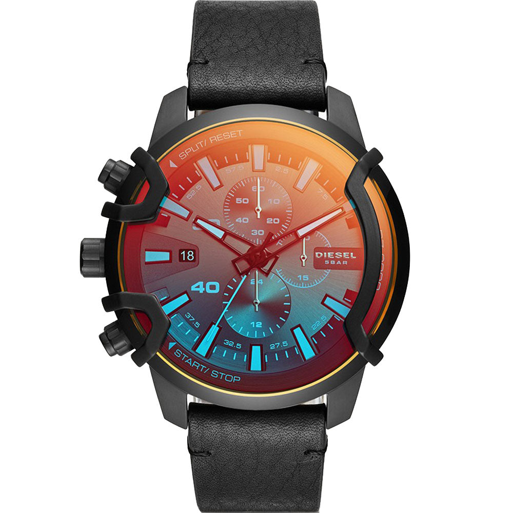 Diesel DZ4519 Griffed Chronograph Men's Watch - Stylish Analog Quartz Wristwatch for Business, Casual & Formal Occasions