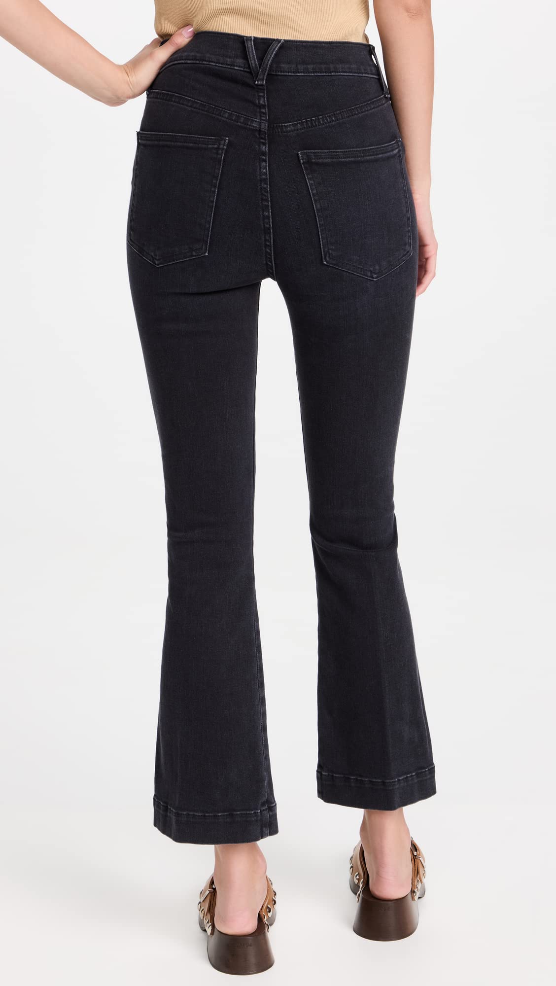 Women's High Rise Ankle Flare Jeans - Stretch Denim Pants for Casual & Dressy Outfits | Perfect for Work, Date Night & Everyday Wear | Office to Weekend Style